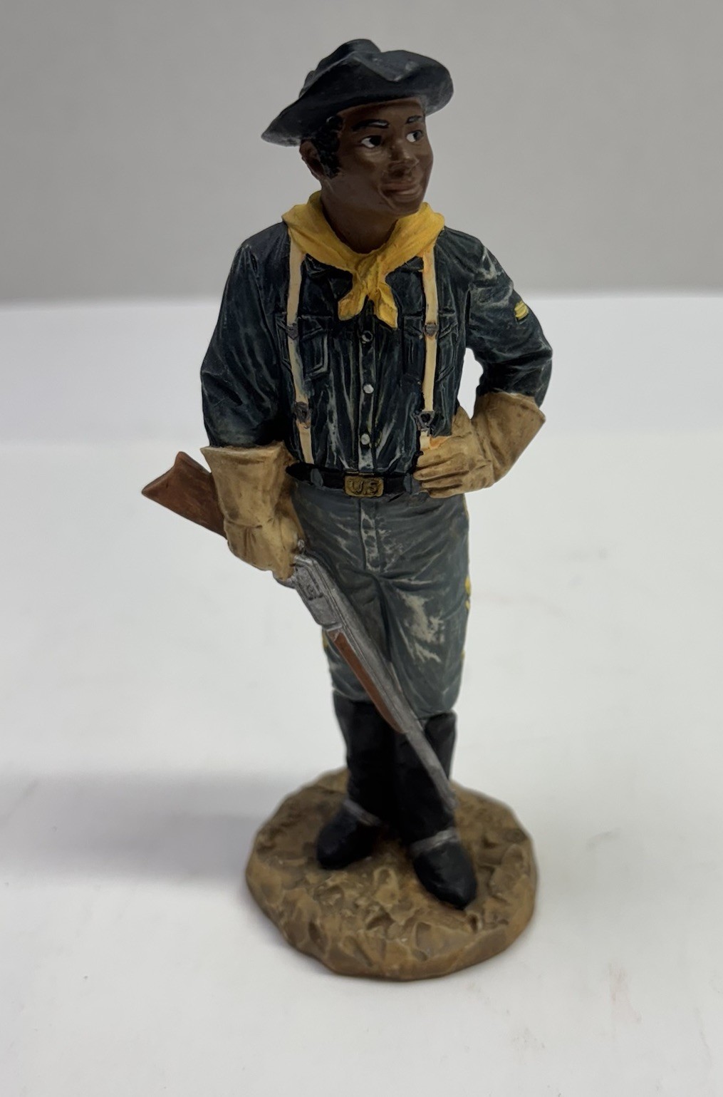 Buffalo Soldier Union Army Civil War 5" Tall Figurine