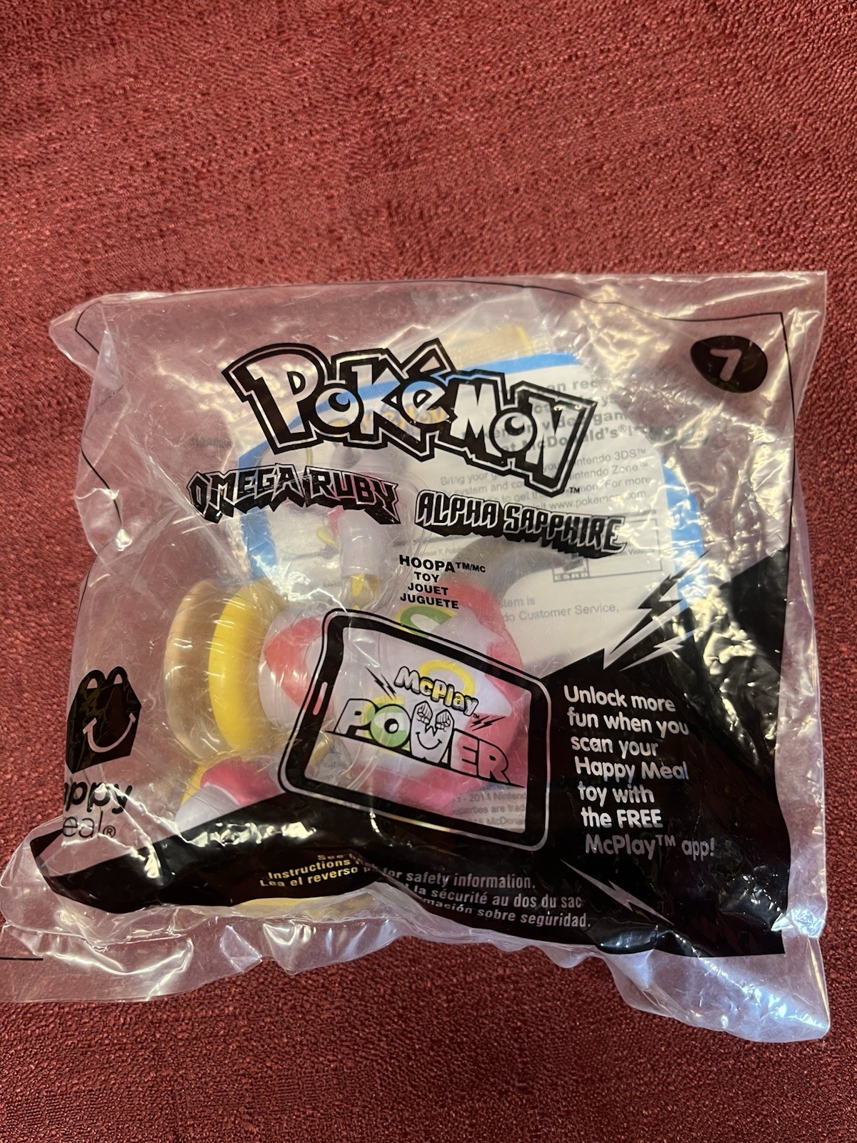 Pokemon Omega Ruby Alpha Sapphire Hoopa McDonald's Happy Meal Toy Figure 2015