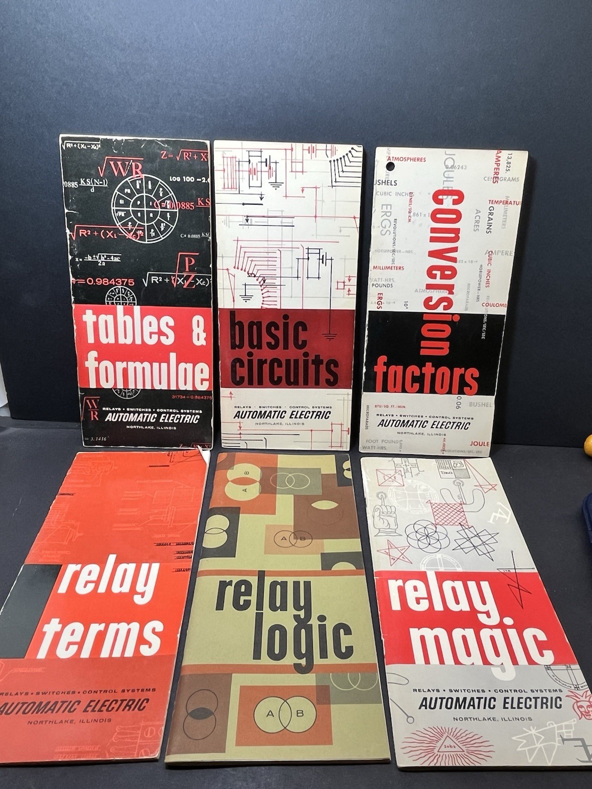 6 Vintage Automatic Electric Booklets on Relays Circuit Terms Basic Logic Magic
