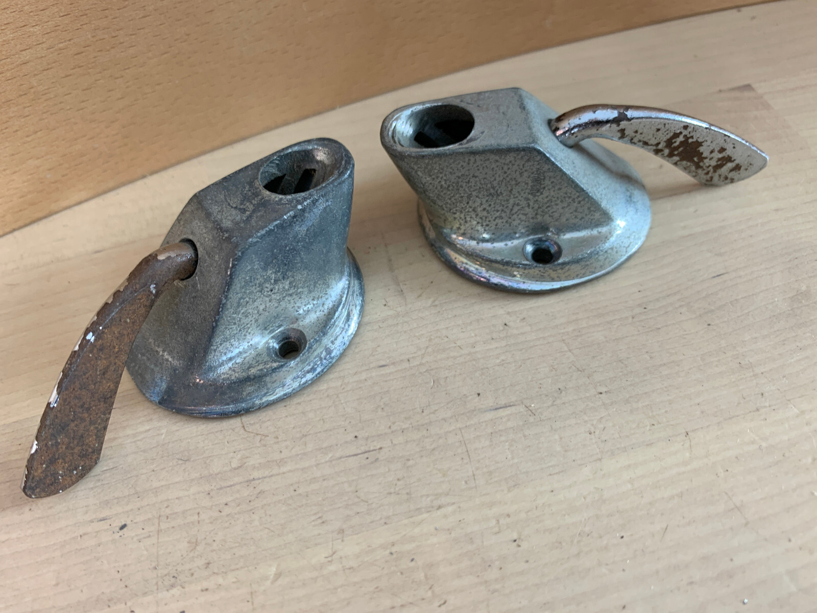 Olympic By PREMIER 60s Vtg Bass Kick Drum SPUR BRACKET Mount Parts Lot of 2x UK