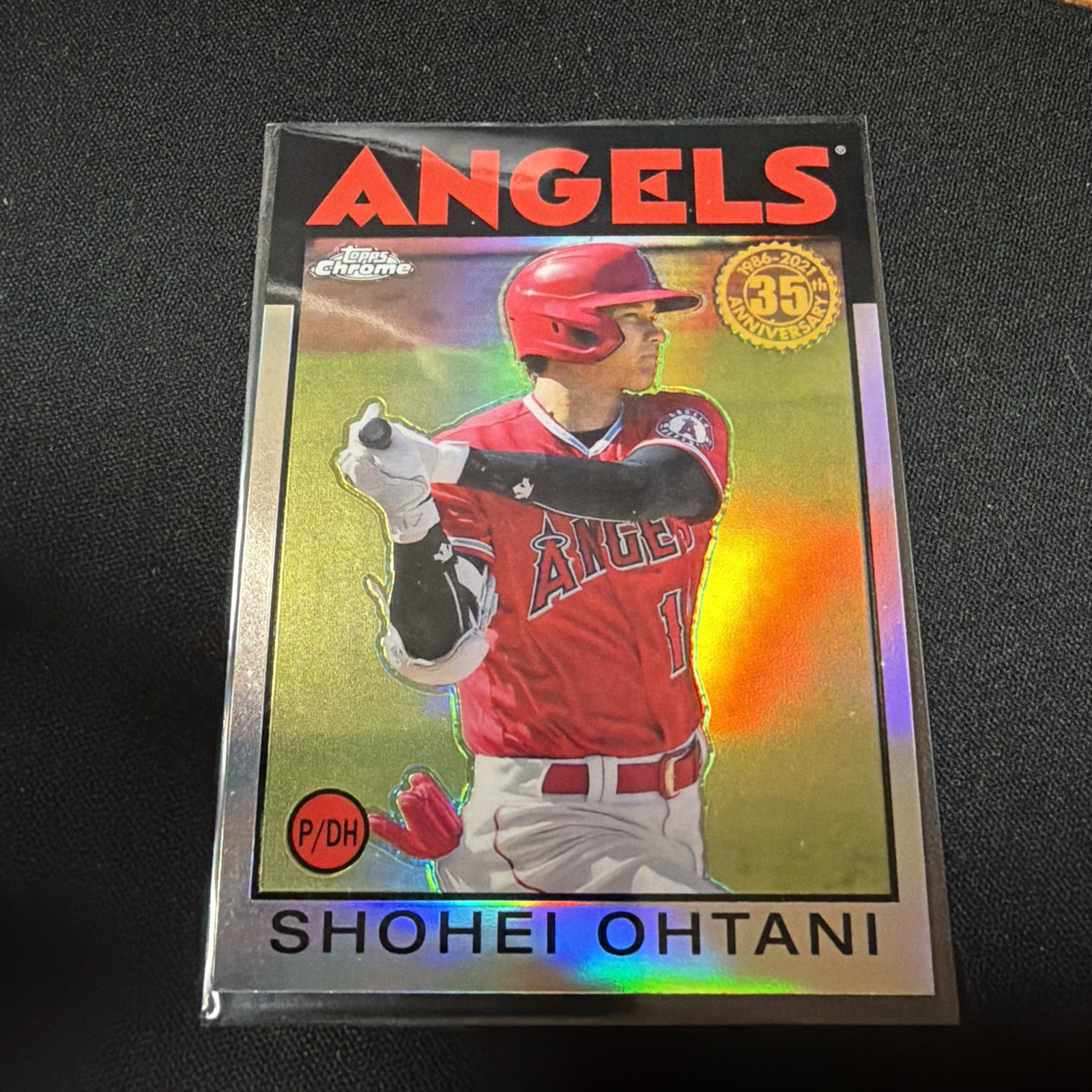 Shohei Ohtani 2021 Topps Chrome Refractor 35th Anniversary #86BC-9 Angels Mint