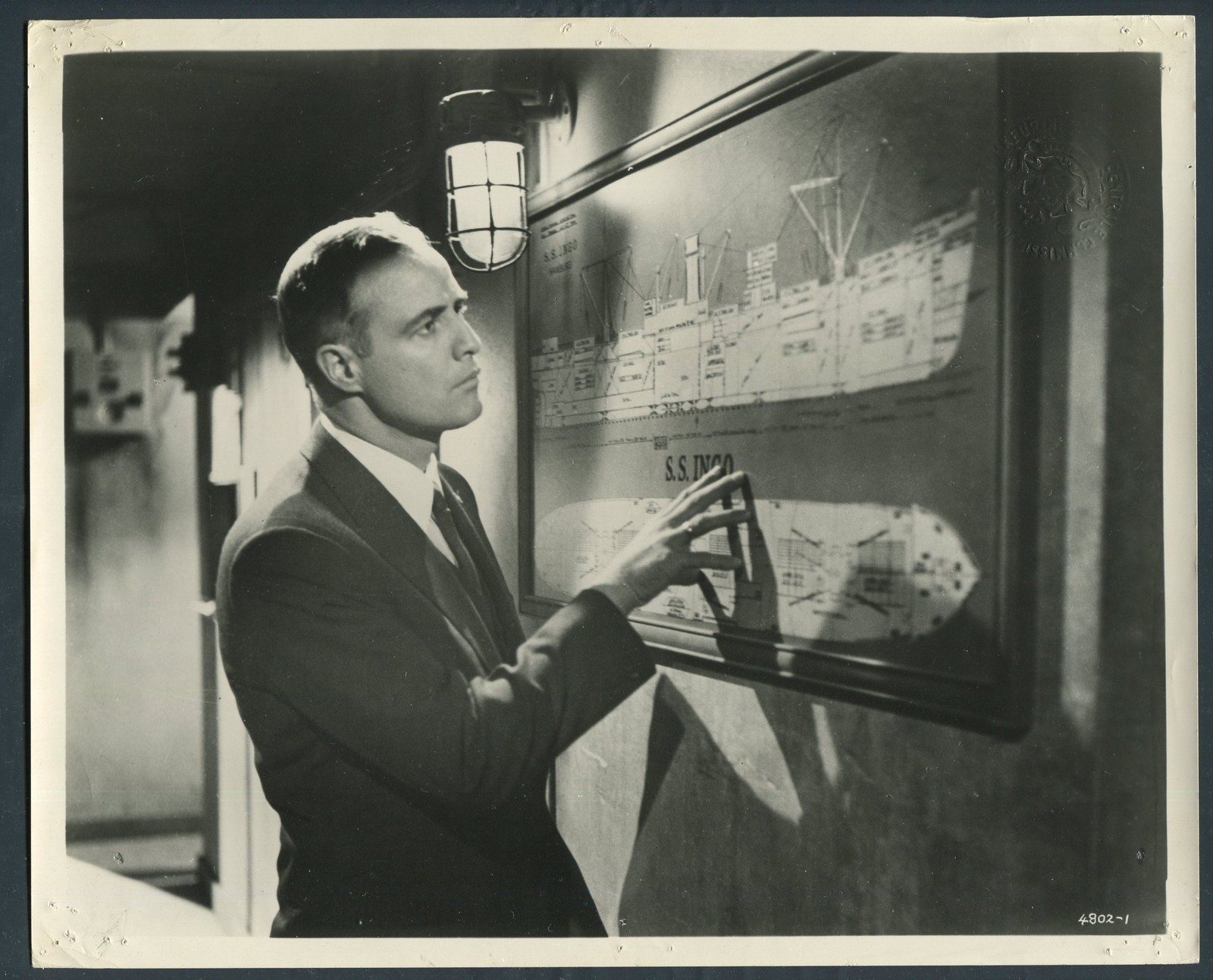 MARLON BRANDO in Morituri '65 SHIP'S PLANS