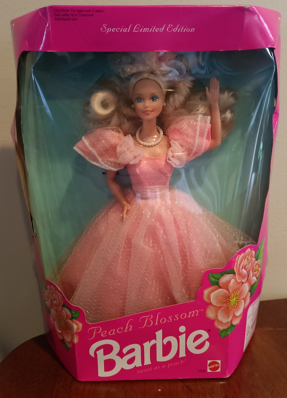 Mattel 1992 Peach Blossom Barbie Doll Special Limited Edition #7009 SEE PHOTOS
