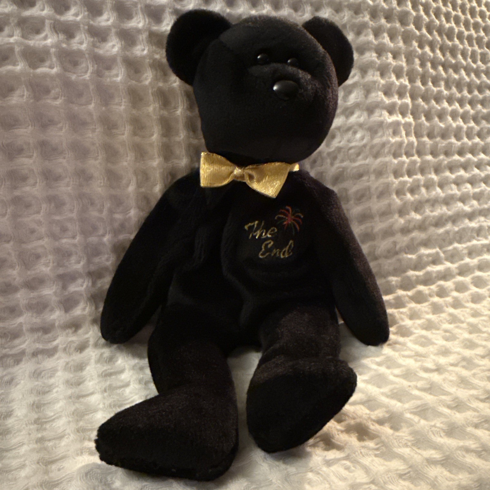 Ty Beanie Baby the End 1999 Y2K Millennium Teddy Bear. No Tags