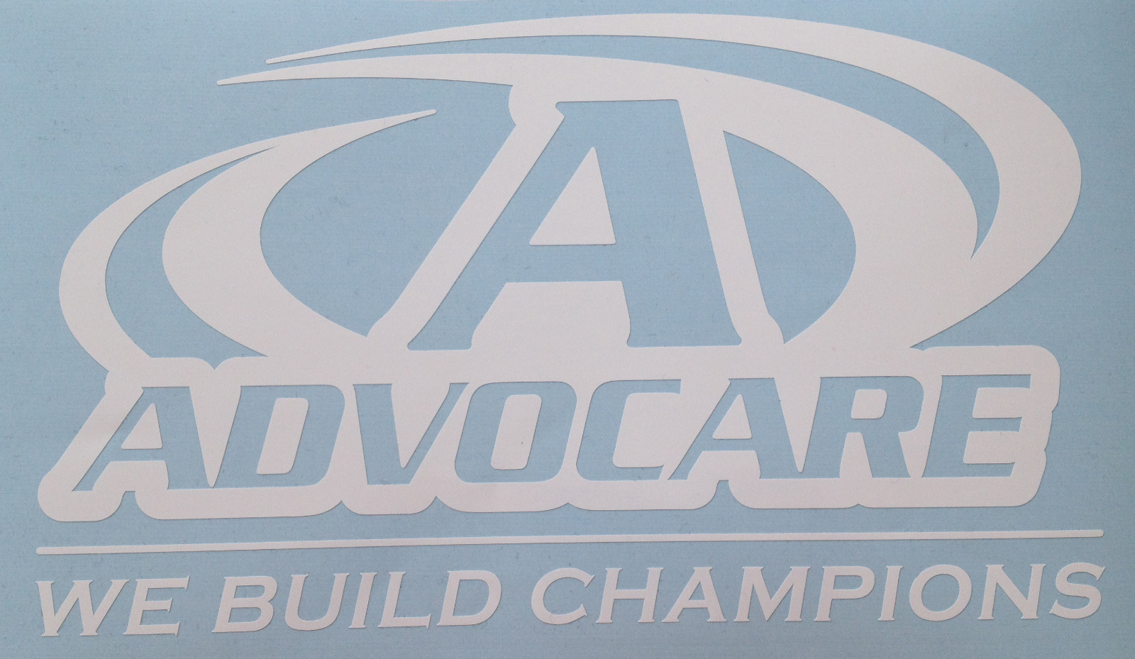 White AdvoCare Decal 2426