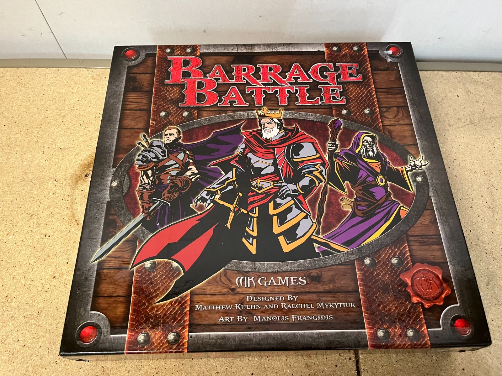 Barrage Battle Board Game Strategy MK Games 2016 Complete