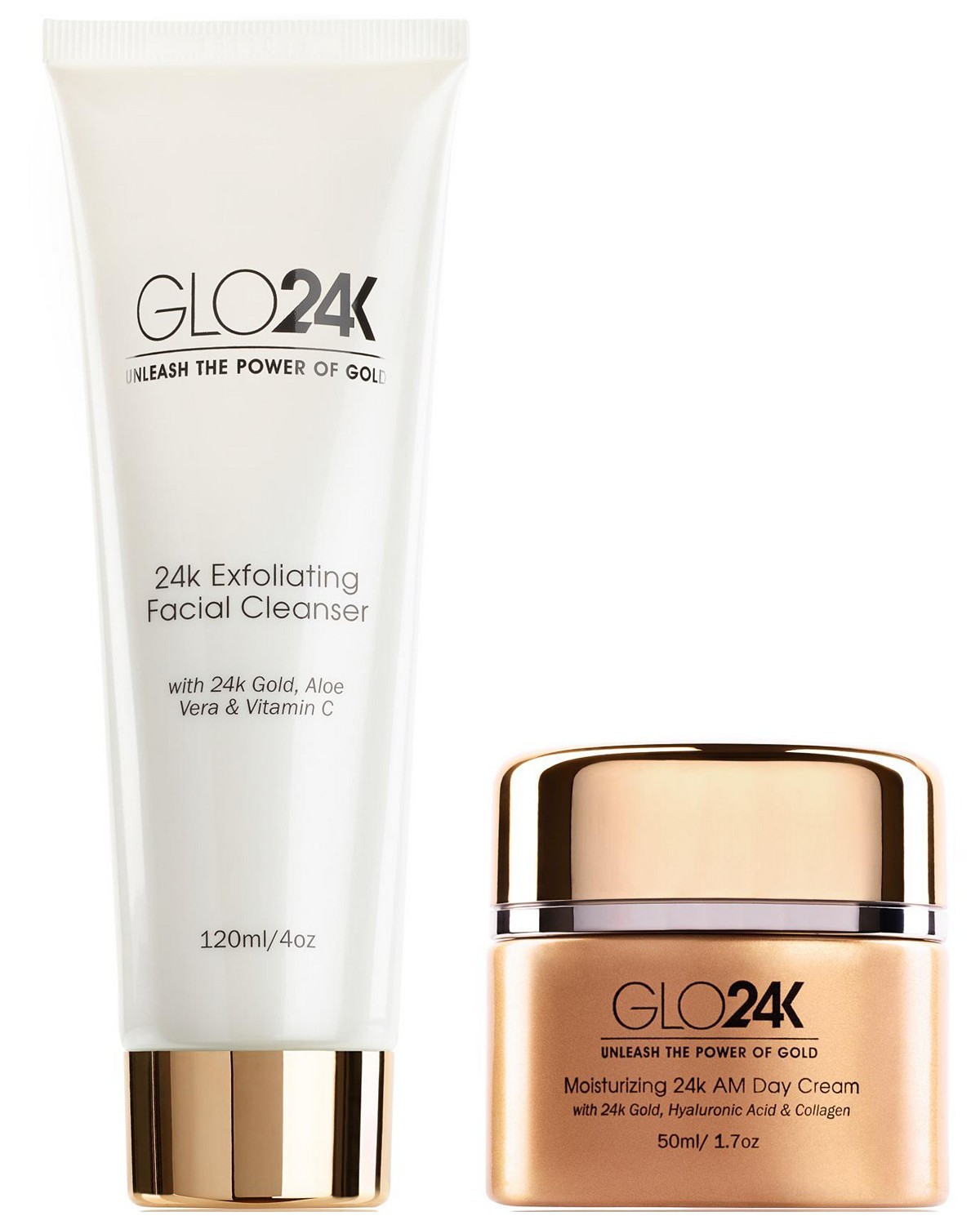 GLO24K-Exfoliating Facial Cleanser & Day Cream|20866