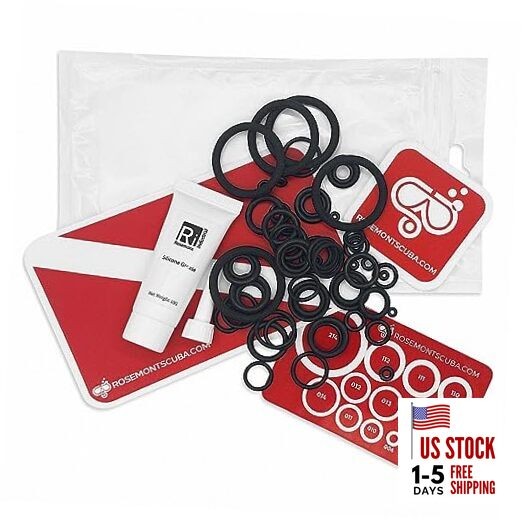 Ultimate O-Ring Kit: 60 FKM/Viton O-Rings in Dive-Specific Sizes,O-Ring Size 