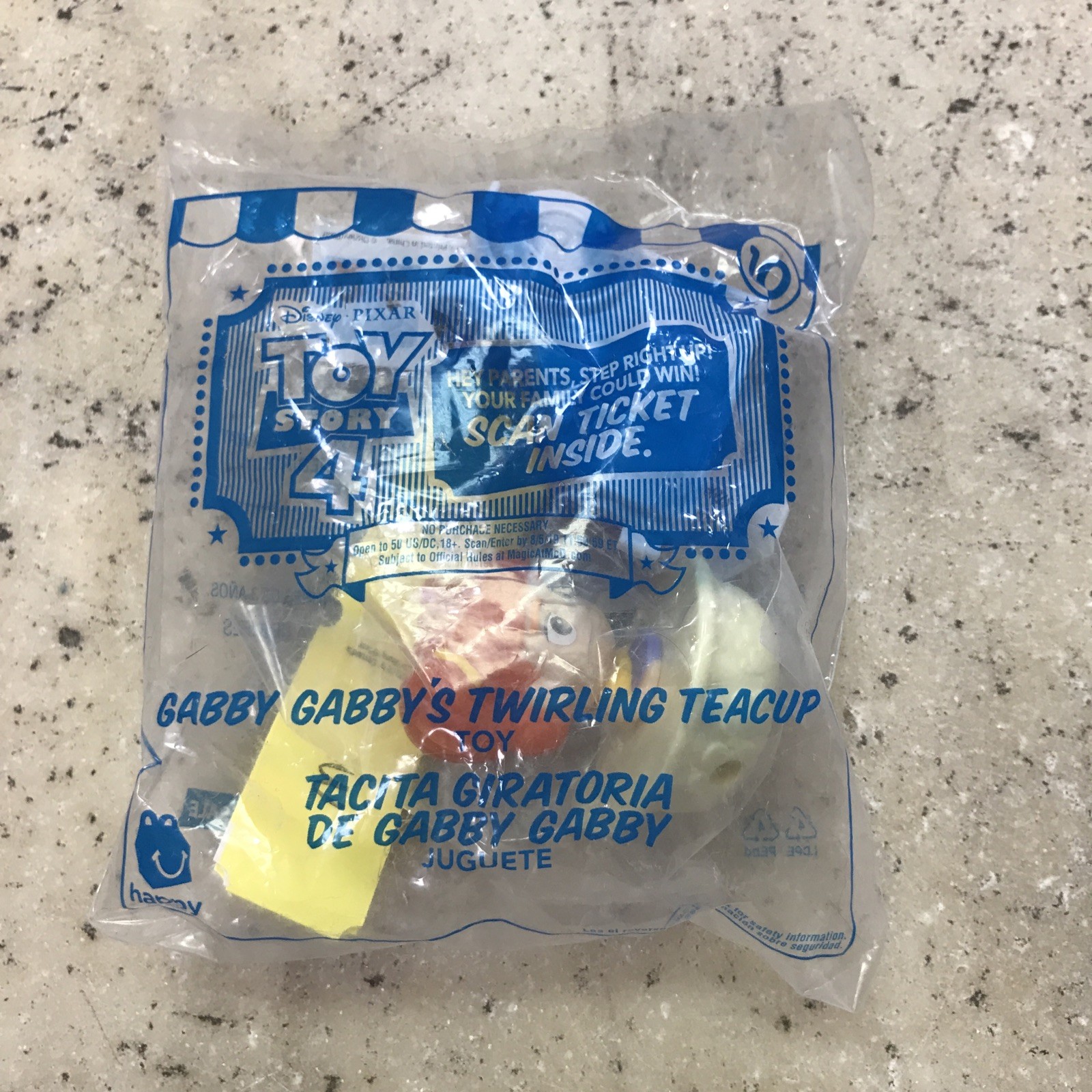 2019 McDonald's Happy Meal Toy - Gabby Gabby's Twirling Teacup #10 | Toy Story 4