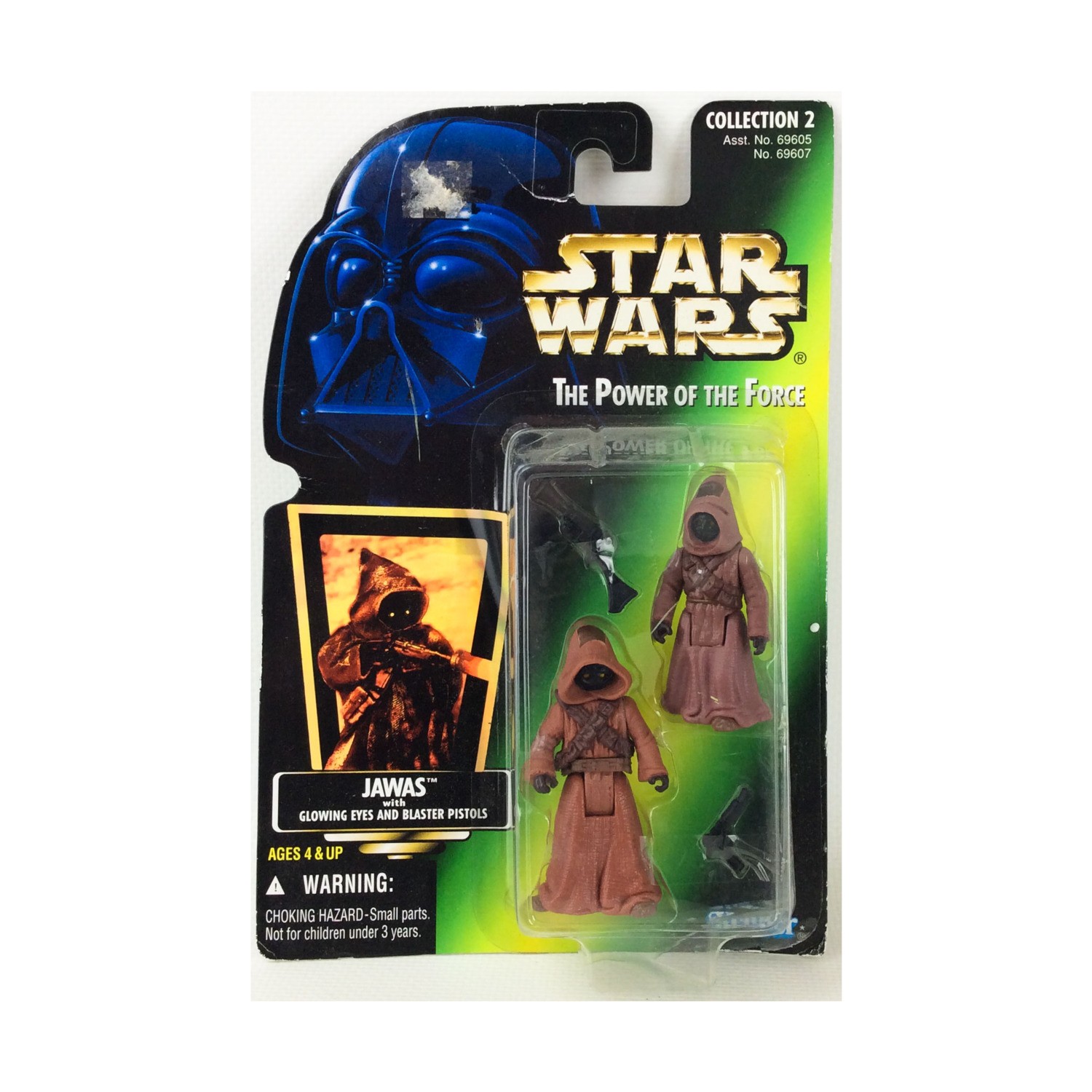 Hasbro Star Wars Action Fig  Jawas w/Glowing Eyes and Ionization Blas VG+/Mint