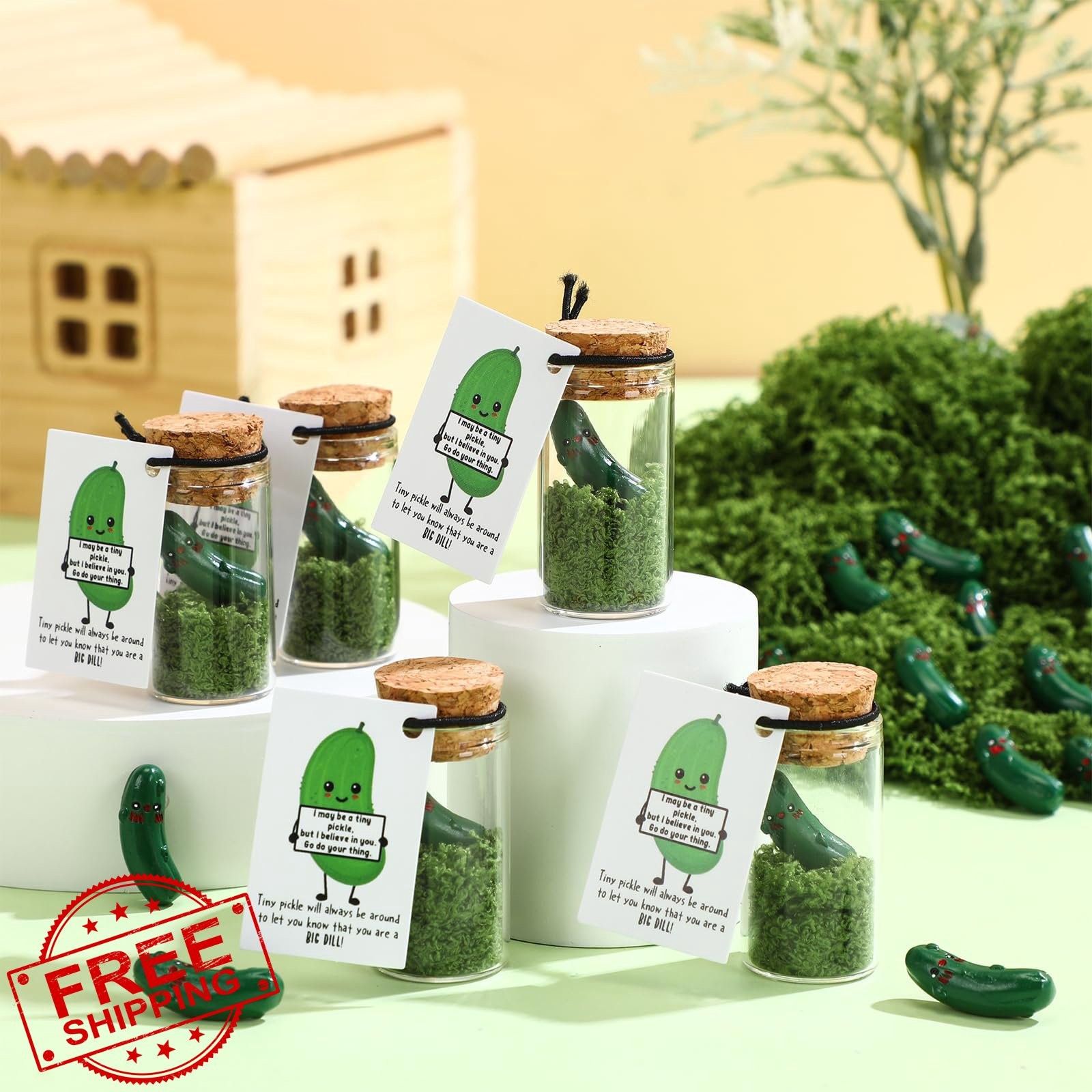 Seenelling 20 Affirmation Cards Cucumber Pickle Employee Gifts