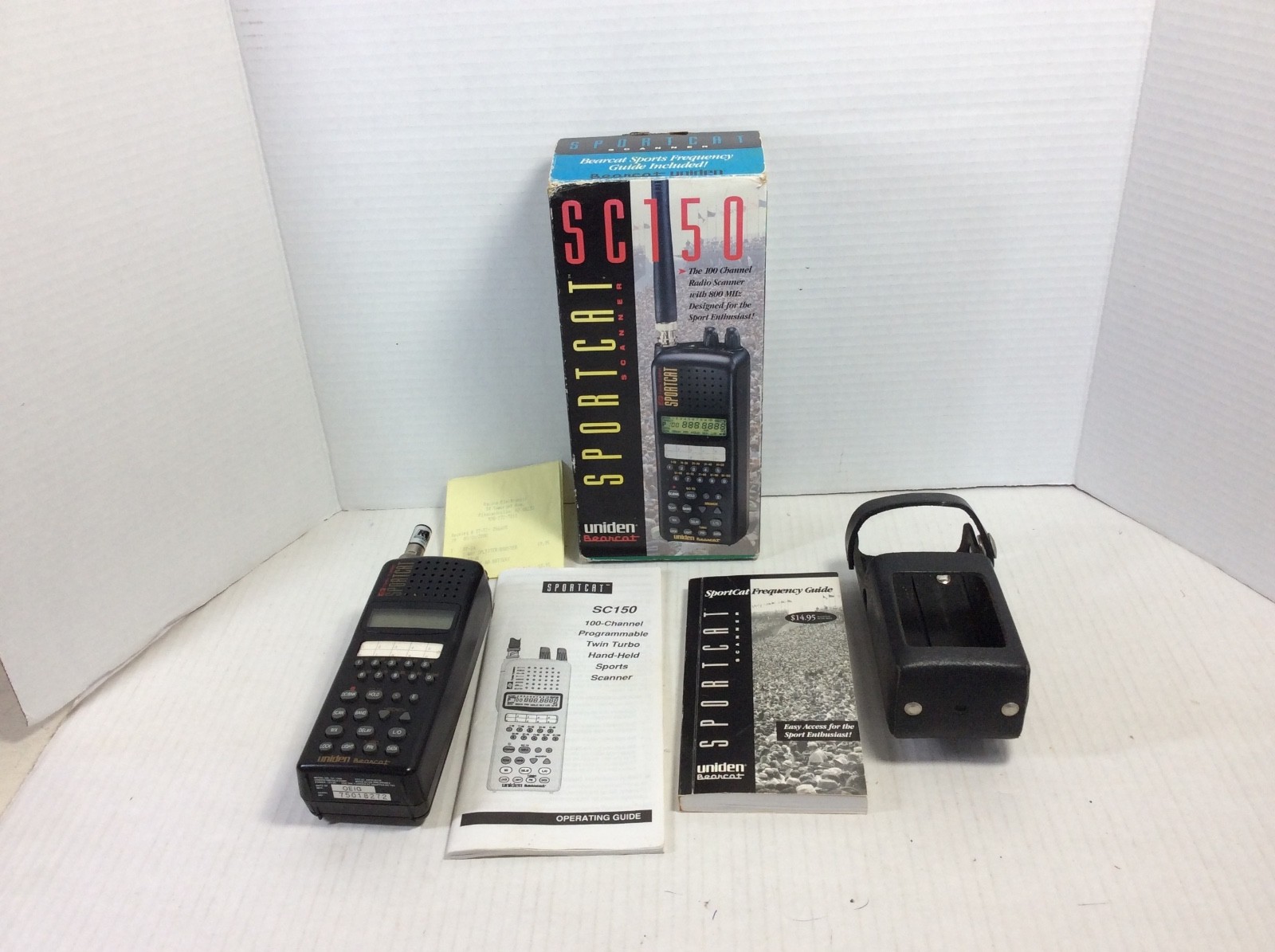 Uniden SC150 Bearcat Sportcat Twin Turbo Scanner Untested