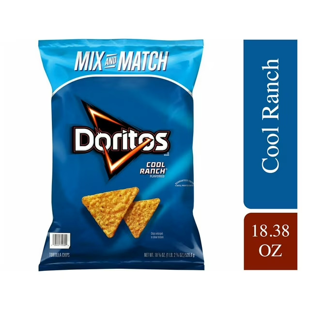 Doritos Cool Ranch Tortilla Chips, 18.38 oz. 2 pack