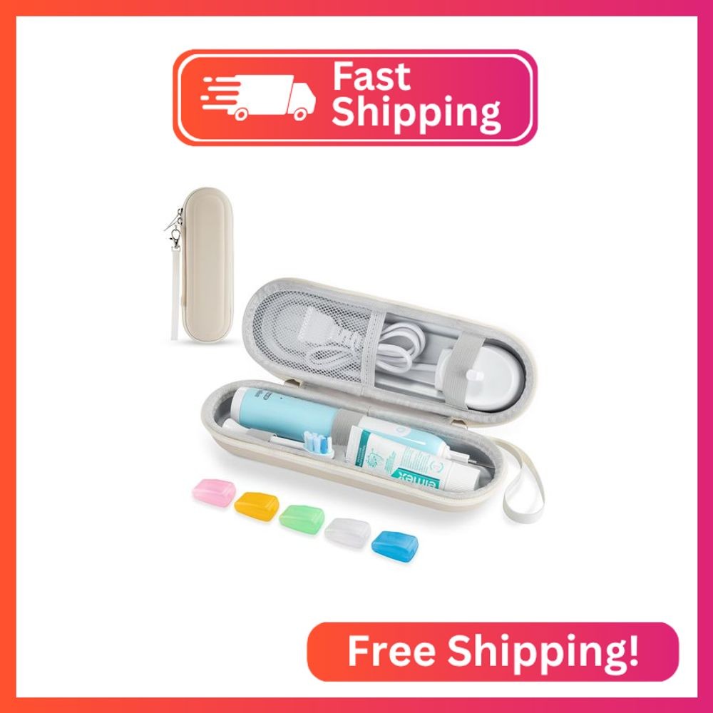 Toothbrush Travel Case for Oral B/Oral-B Pro 1000 1500 5000 7000 & Philips Sonic