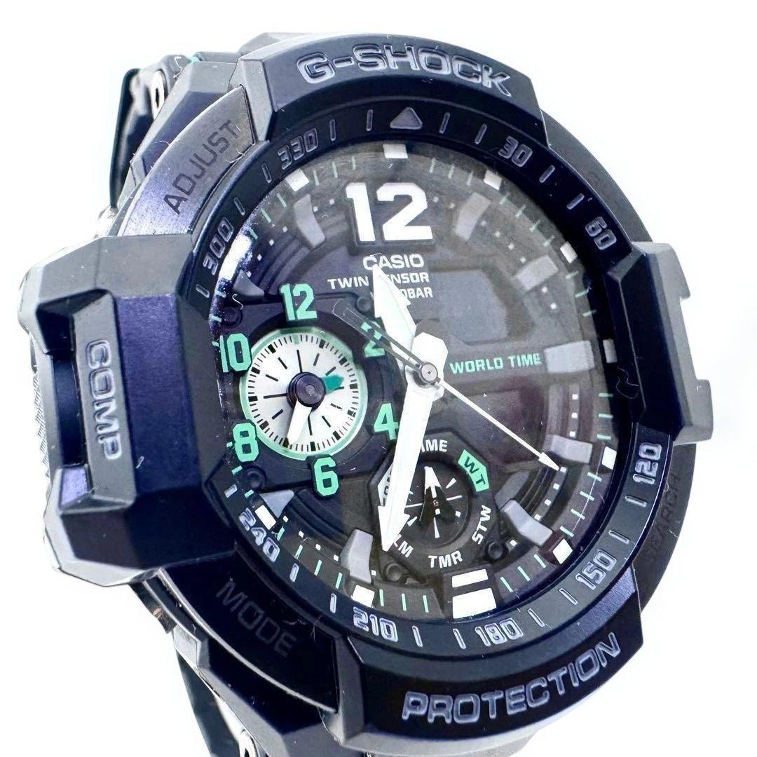 G-Shock Ga-1100 Gravity Master Twin Sensor Black Working Product