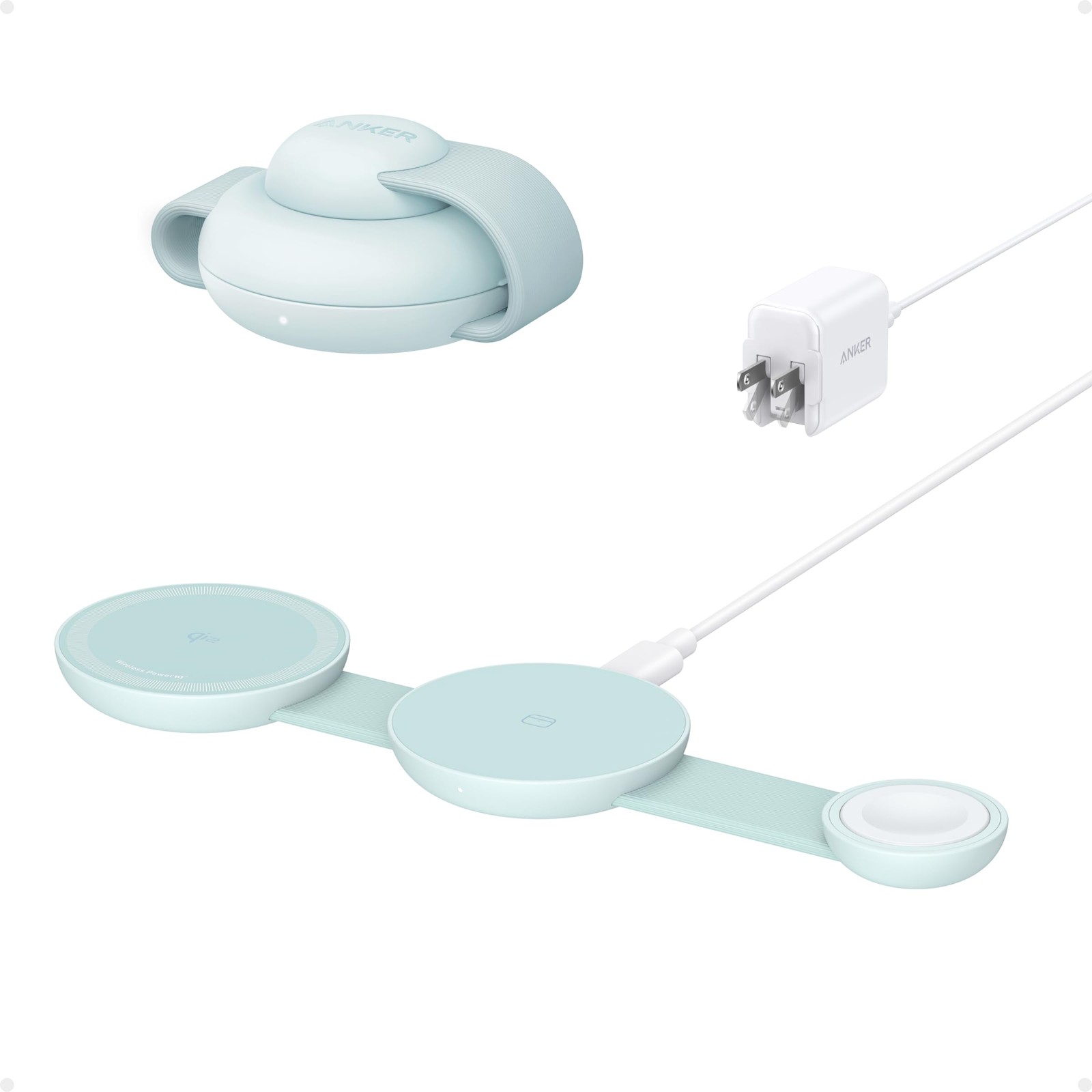 Wireless Charging Station MagSafe Compatible 3-in-1 15W for iPhone 17 Anker