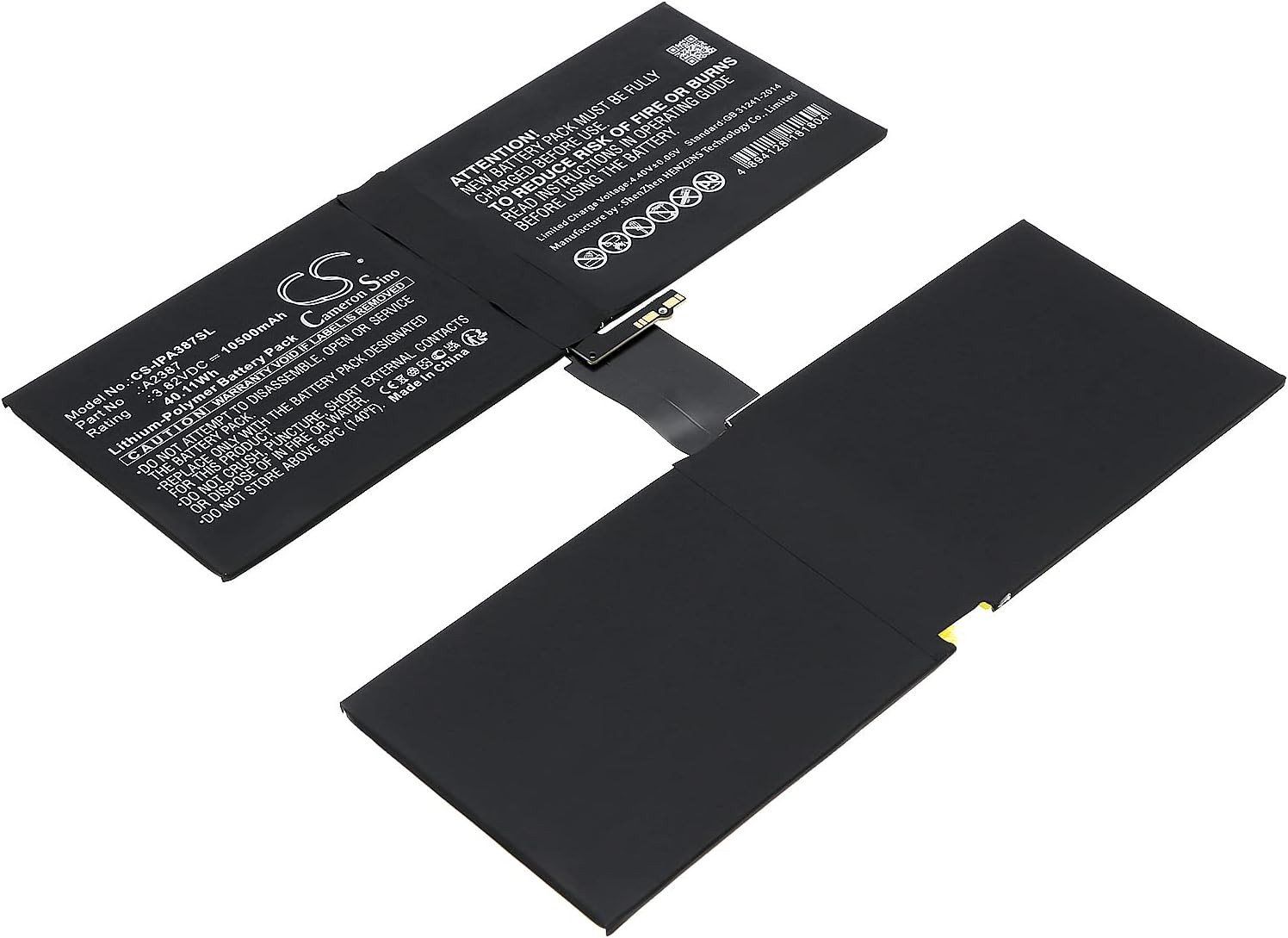 CS Kerui New 10500Mah Replacement Battery for A2378, A2379, A2461, A2462, Ipad P