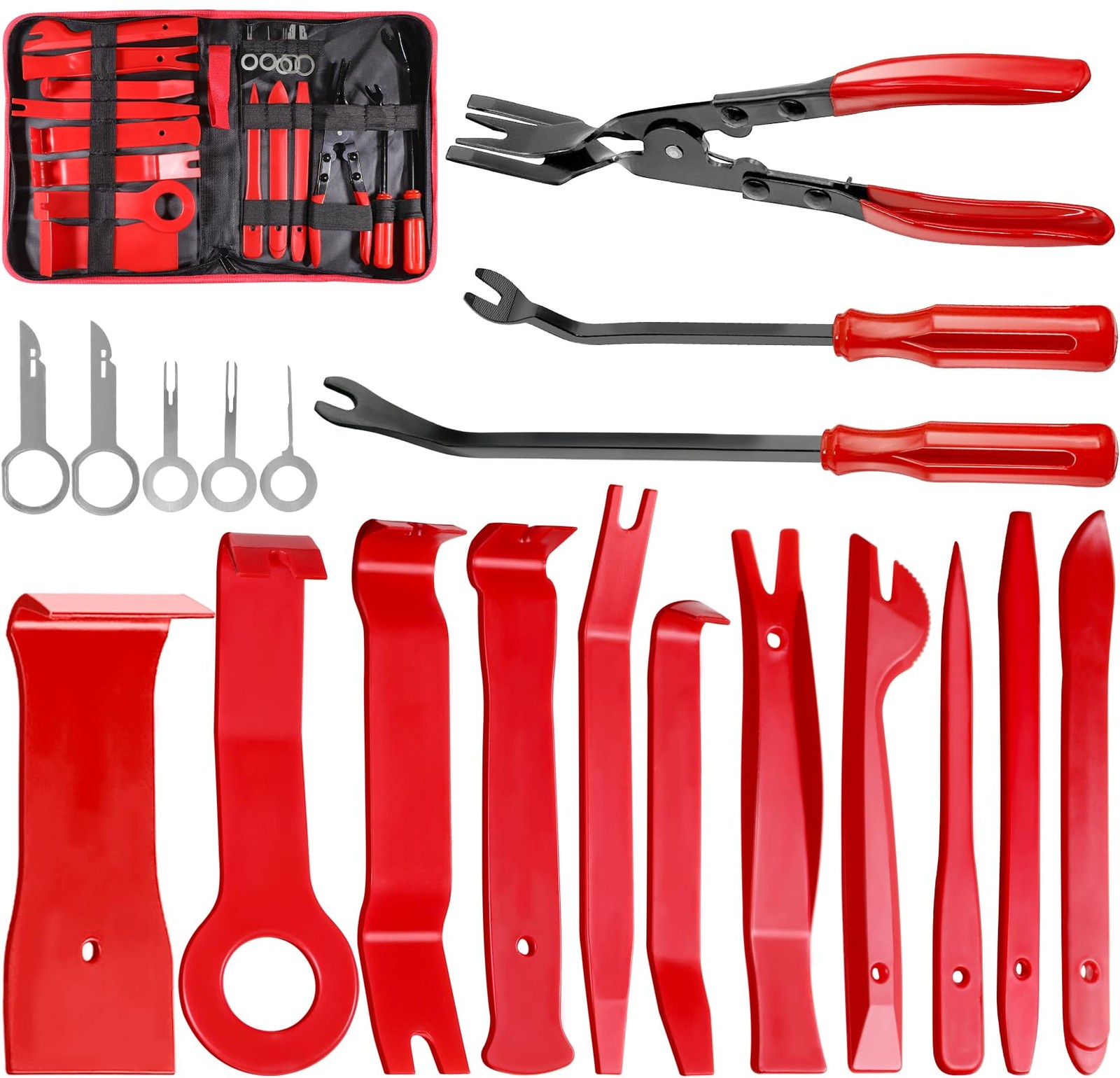 19 Piece Trim Removal Tool Set Doaho 19Pcs Auto Clip Pliers Fastener Remover