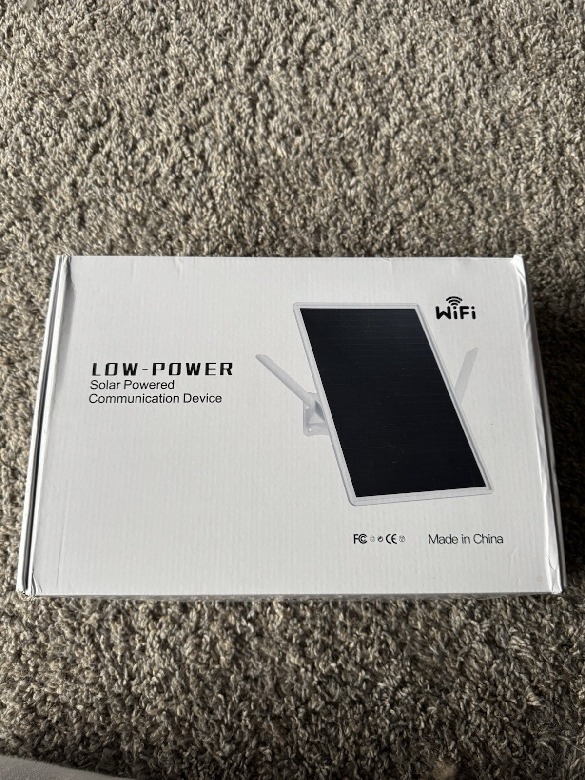 Solar Powered Low-Power Wi-Fi Extender, White, Includes Mounting Hardware