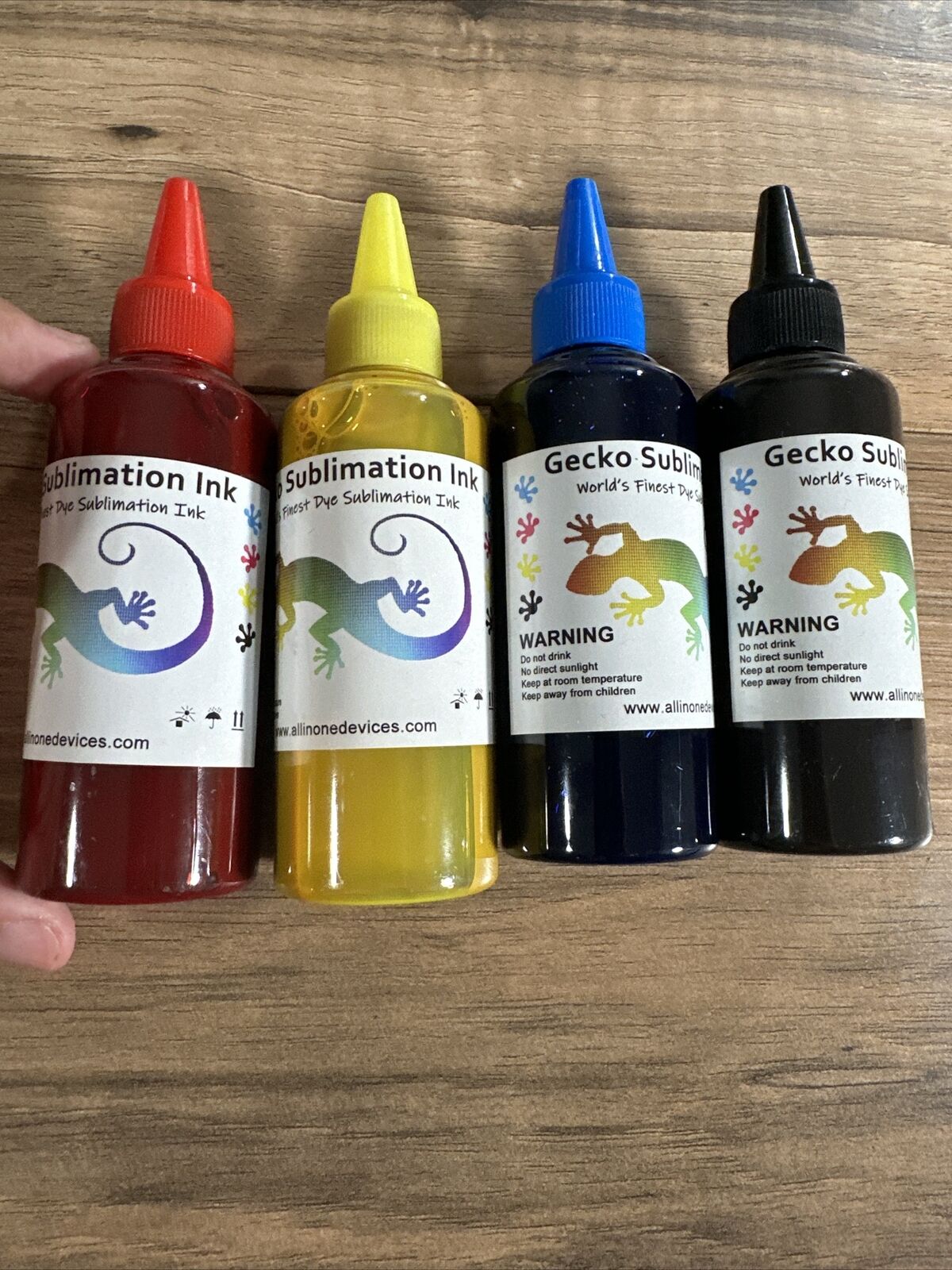 Gecko Sublimation Ink For Epson (4) 100ml Bottles Free Shipping