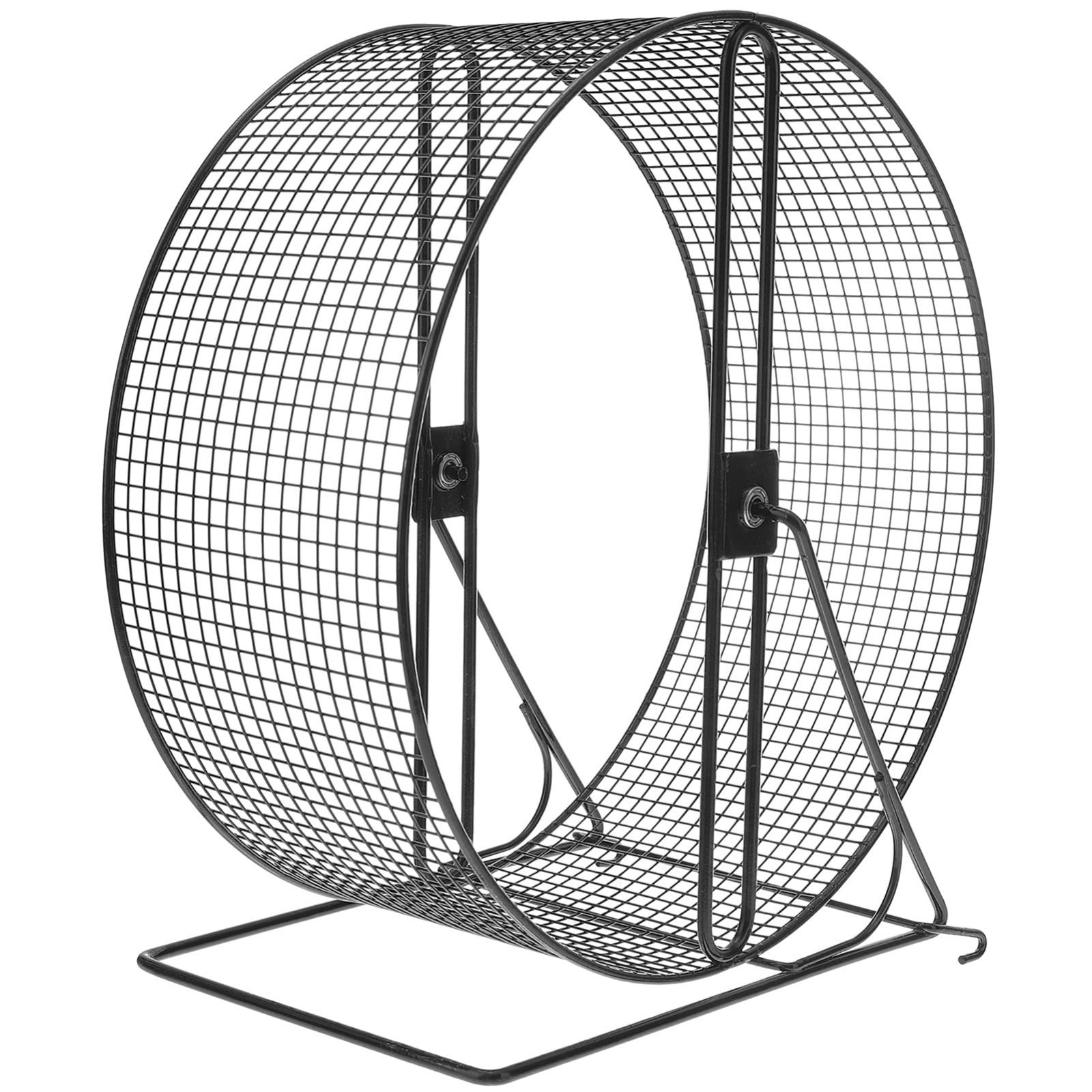 Silent Hamster Running Wheel with Rack - Quiet Exercise for Small Pets Includ...
