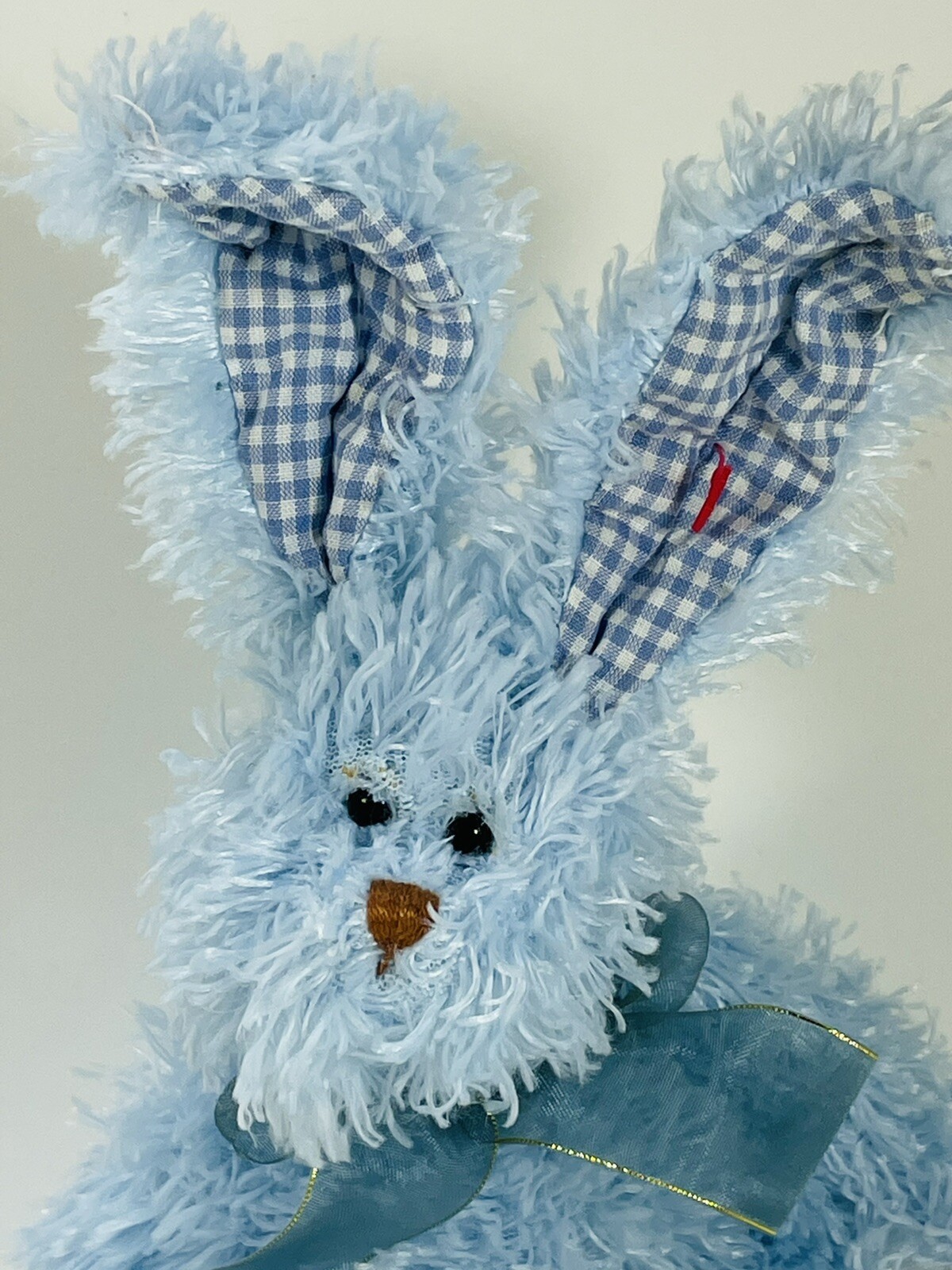 Rare Retired Ty Attic Treasures Beanie Baby Burrows Light Blue Bunny Rabbit