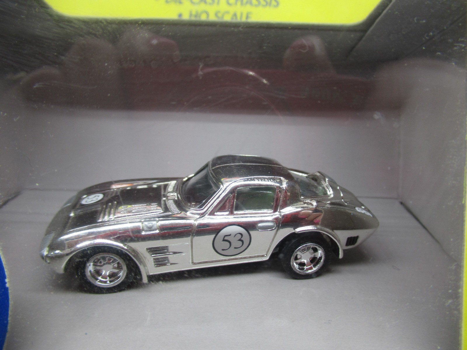 "NEW" OS JL SILVER CHROME #53 CORVETTE PULLBACK T JET CAR HO