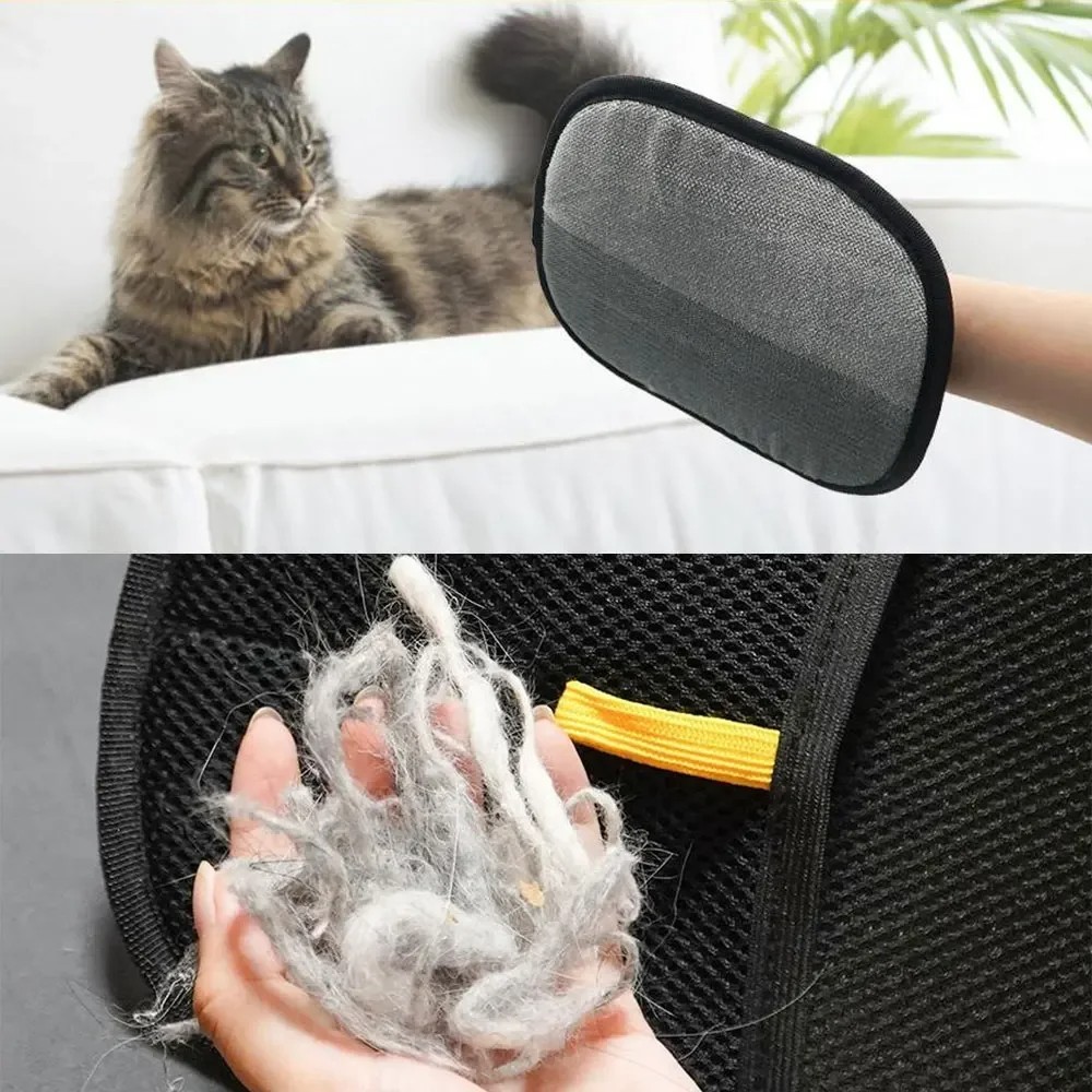 Static Pet Hair Removal Gloves – Grooming & Deshedding Gloves for Dogs and Cats