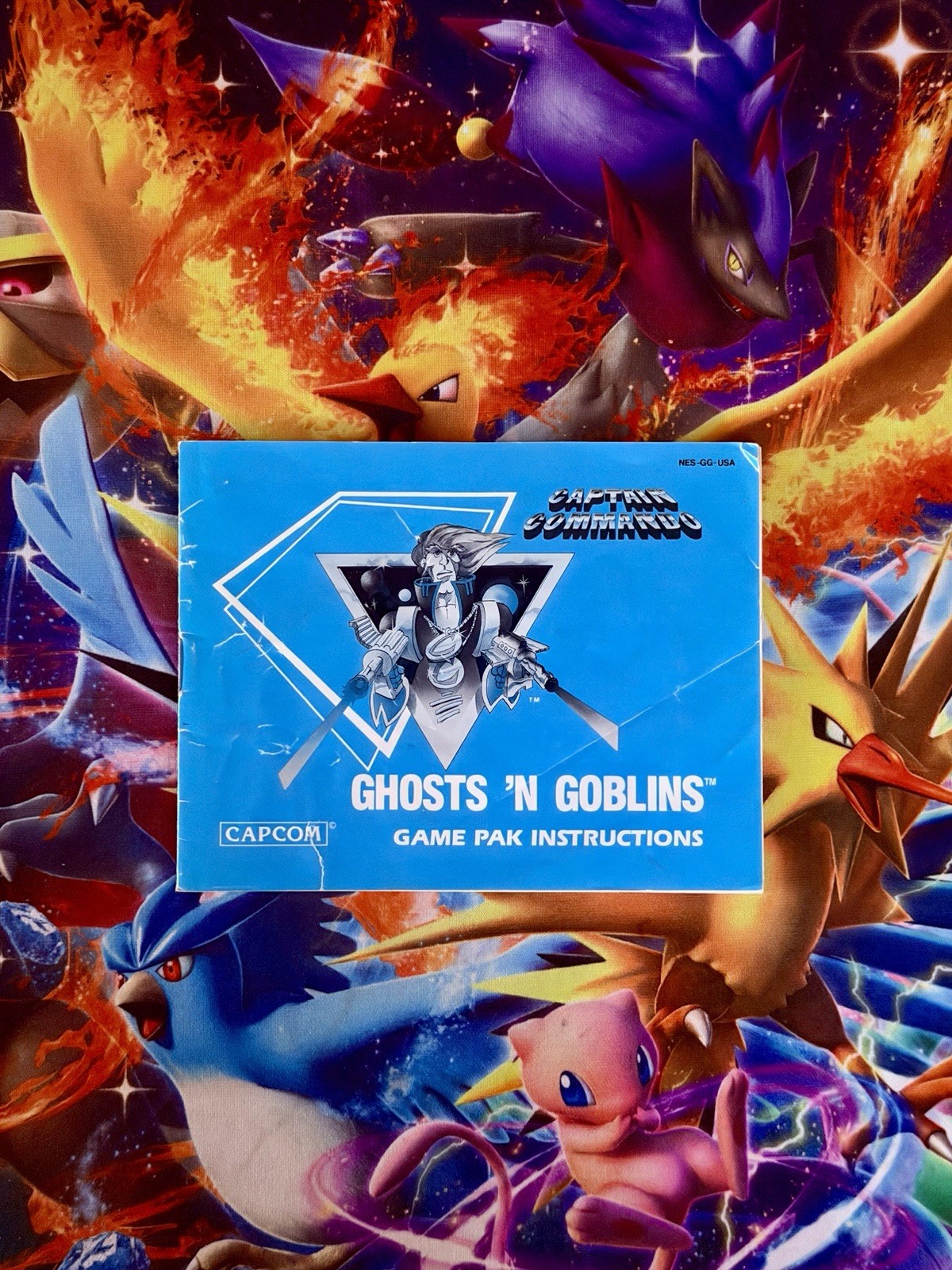 Ghosts 'N Goblins Captain Commando Nintendo NES Manual Only Instruction Booklet