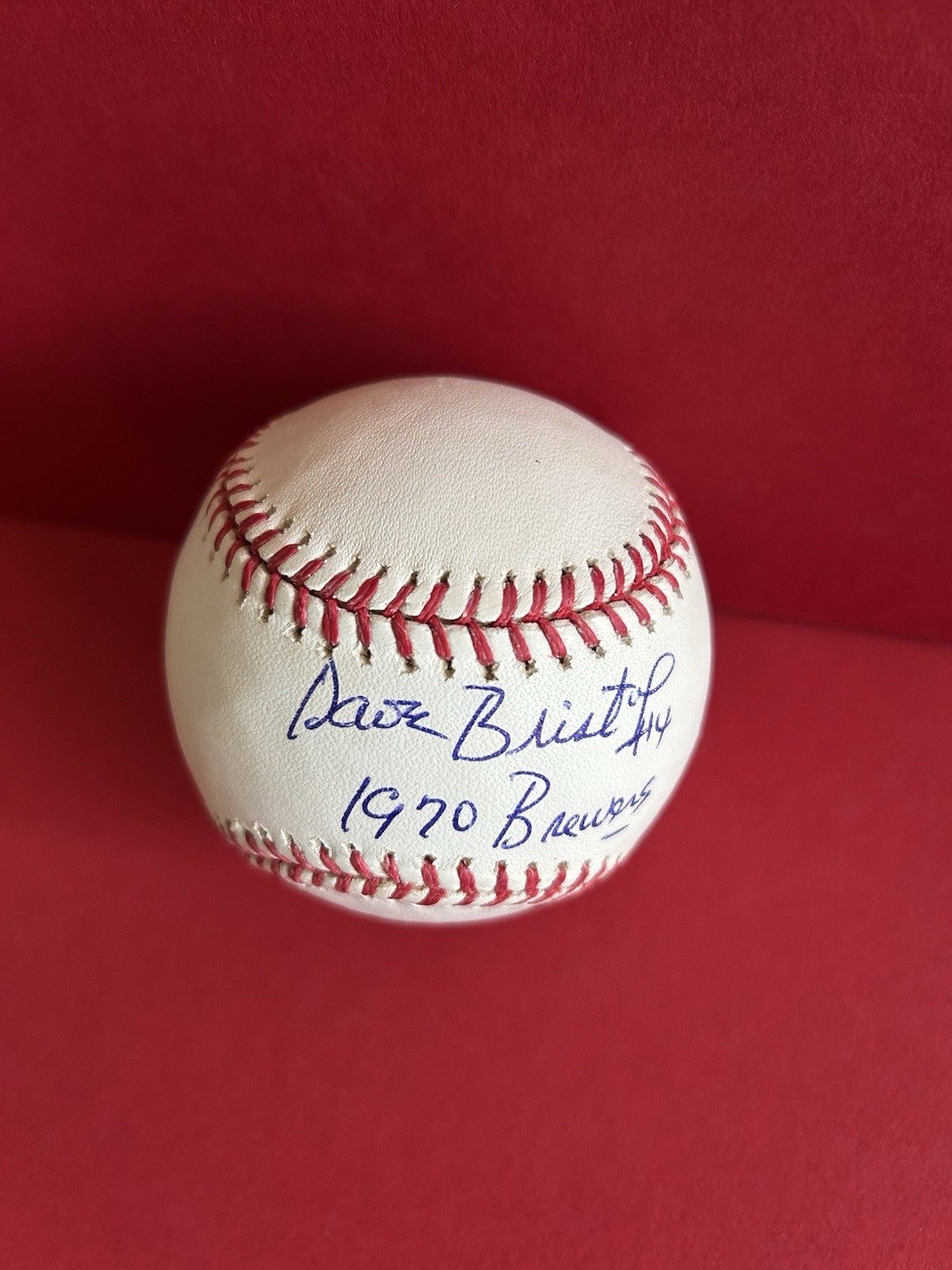 1970 Milwaukee Brewers 1st Manager Dave Bristol Autographed Signed OML Baseball.