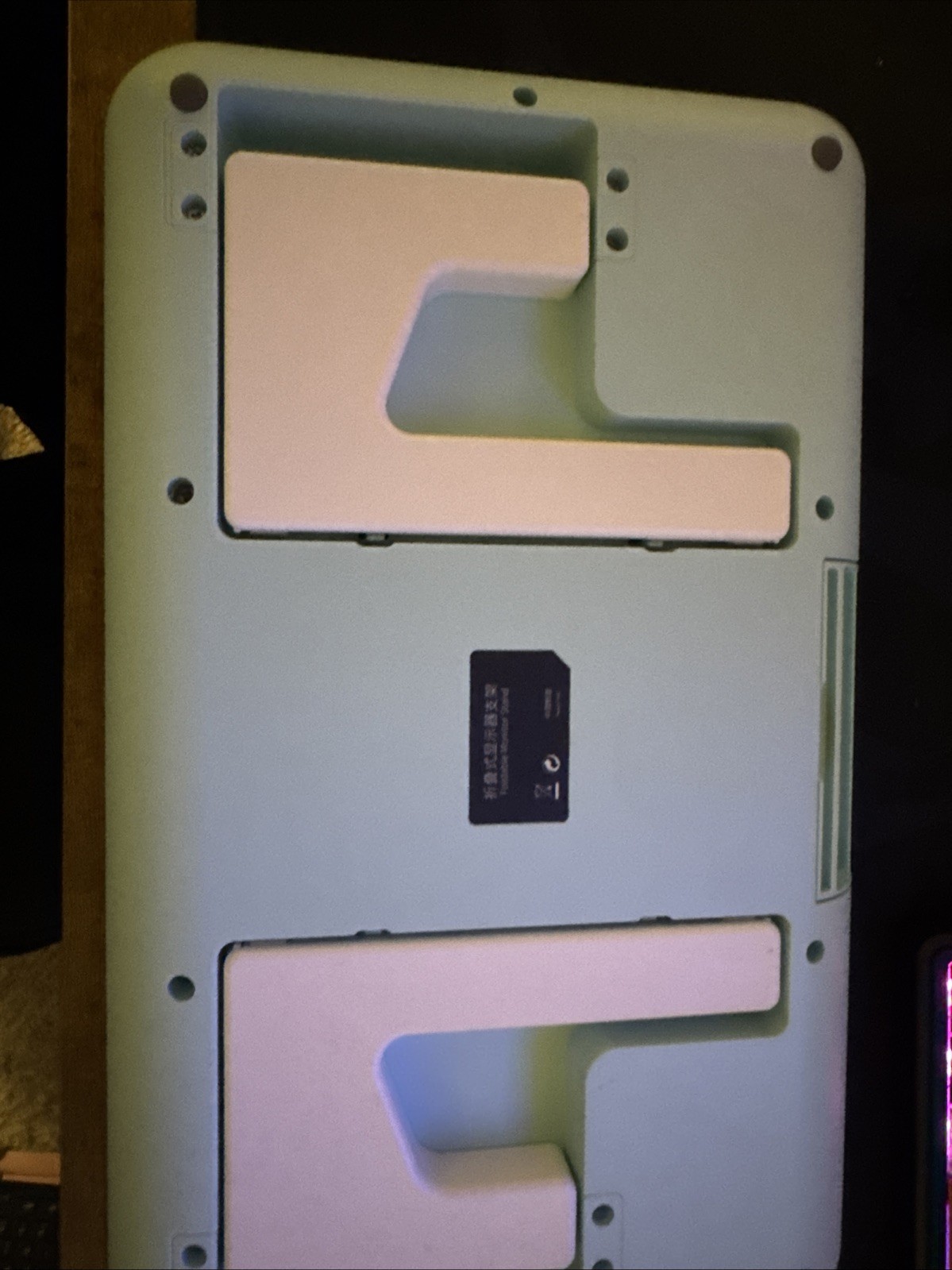 Metal Monitor Stand Riser Computer Desk Organizer Laptop Storage Drawer Black