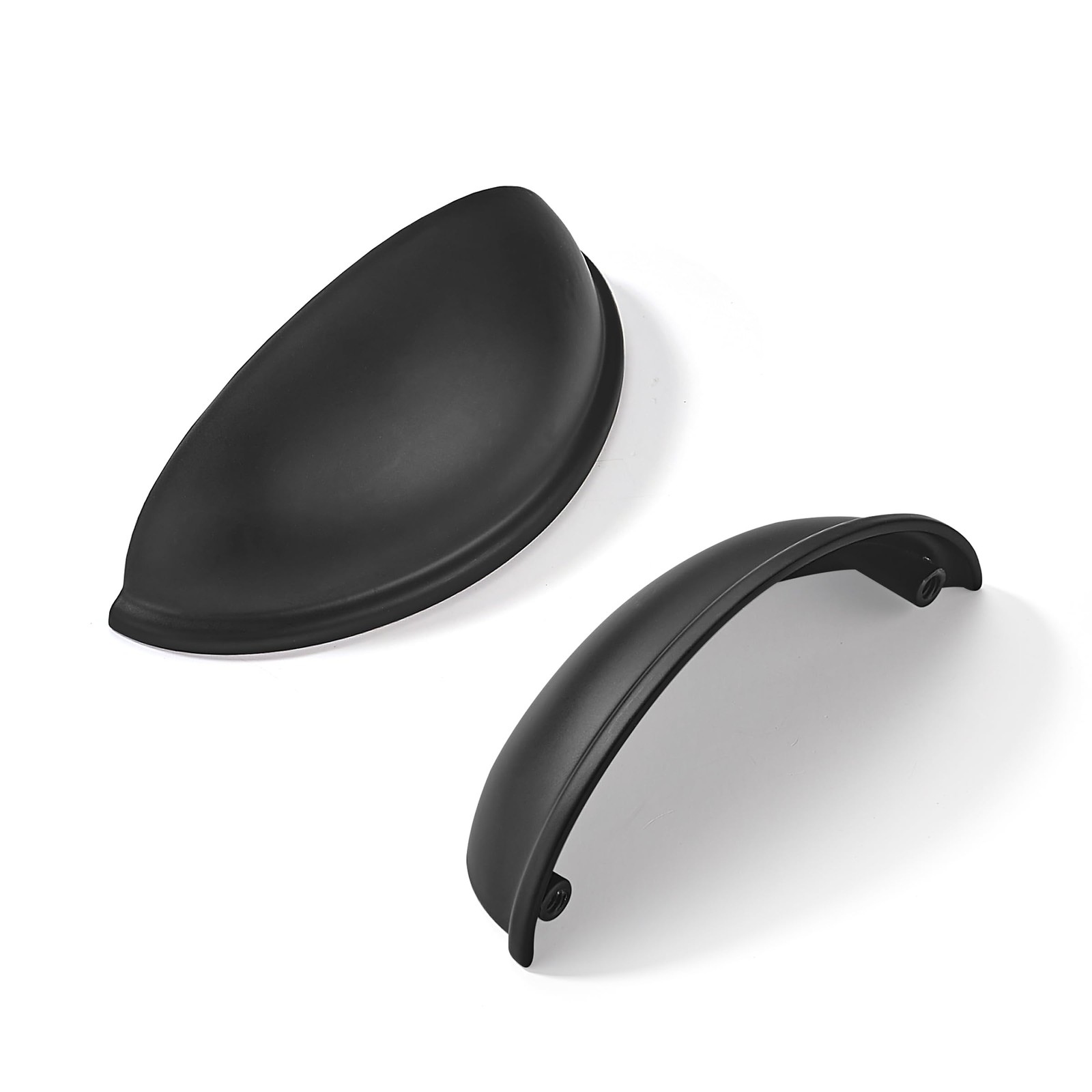 khtumeware 10 Pack 3" Drawer Pulls Matte 3"(76mm) Hole Center, Black 