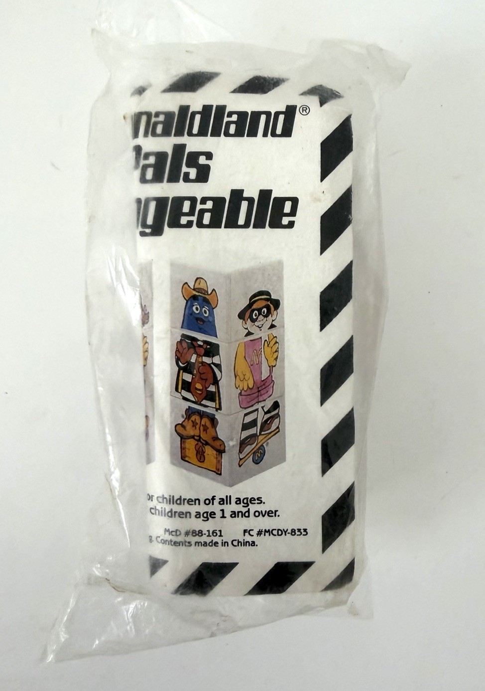 McDonalds Vintage Happy Meal Toy - McDonaldland Pals Changeable 1988, Sealed