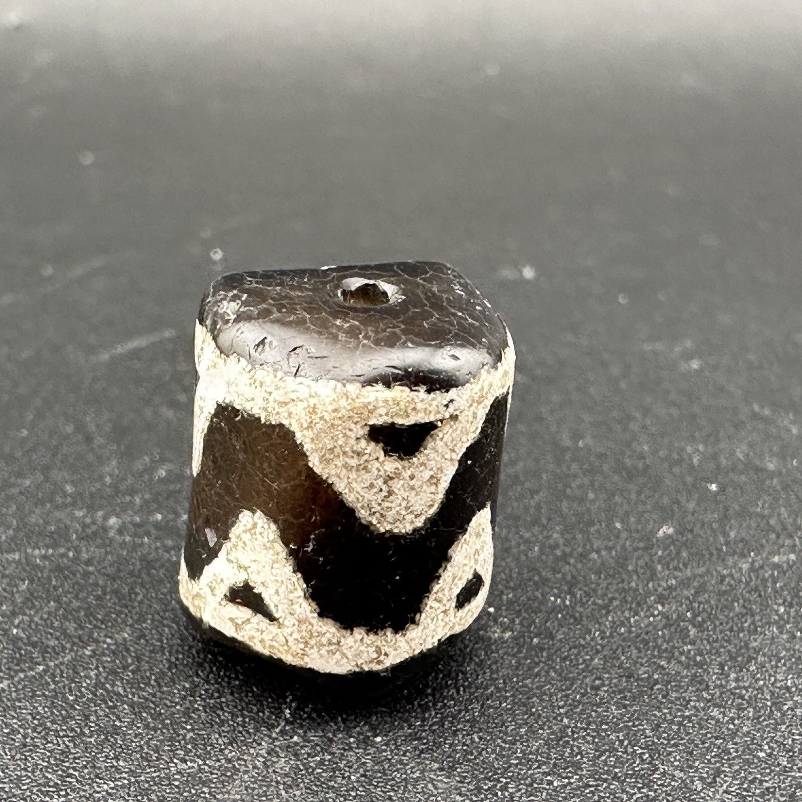 Antique Himalayan Etched Agate Straps Dzi Beads Amulet Rare