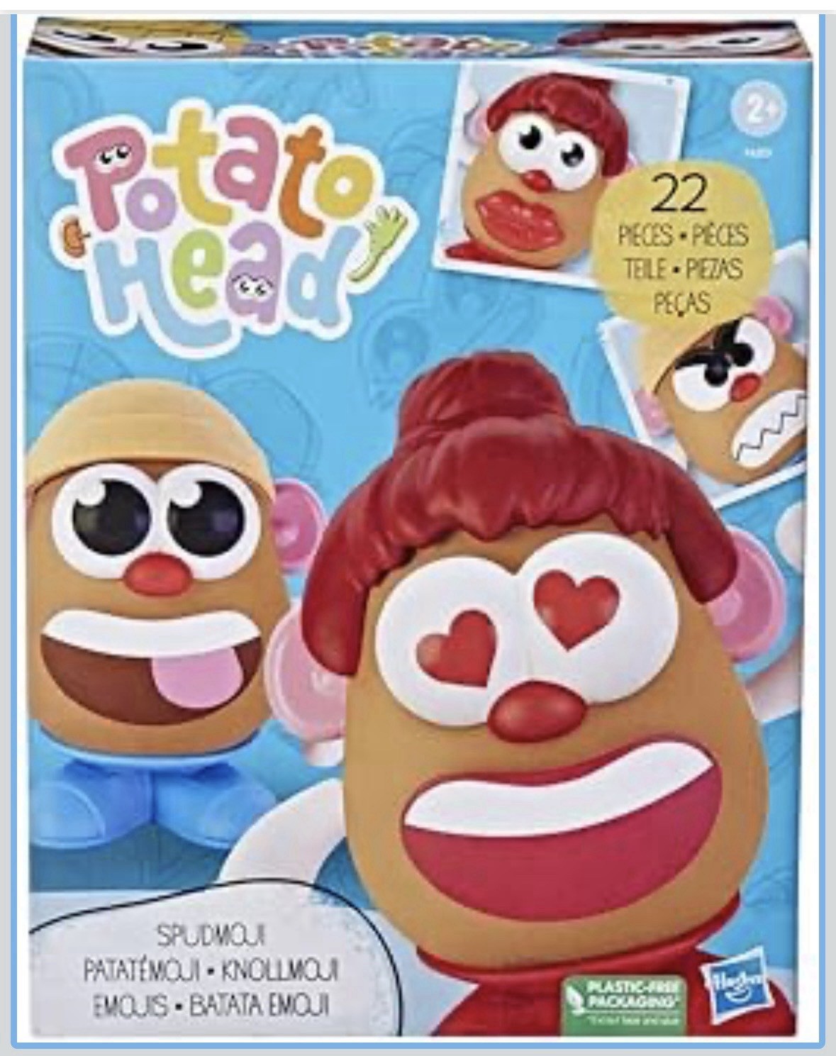 Hasbro Potato Head 22 Pieces Emoji Toy Set **Classic Spudmoji for Ages 2+**