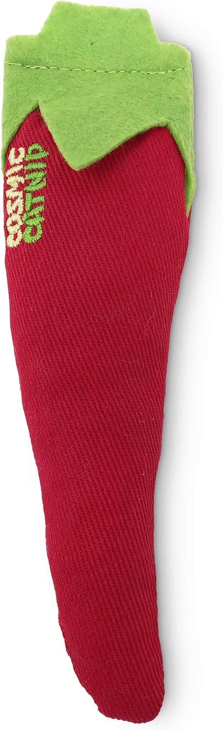 Cosmic  100-Percent North American Catnip Filled Chili Cat Toy-Hot Stuff (Intera