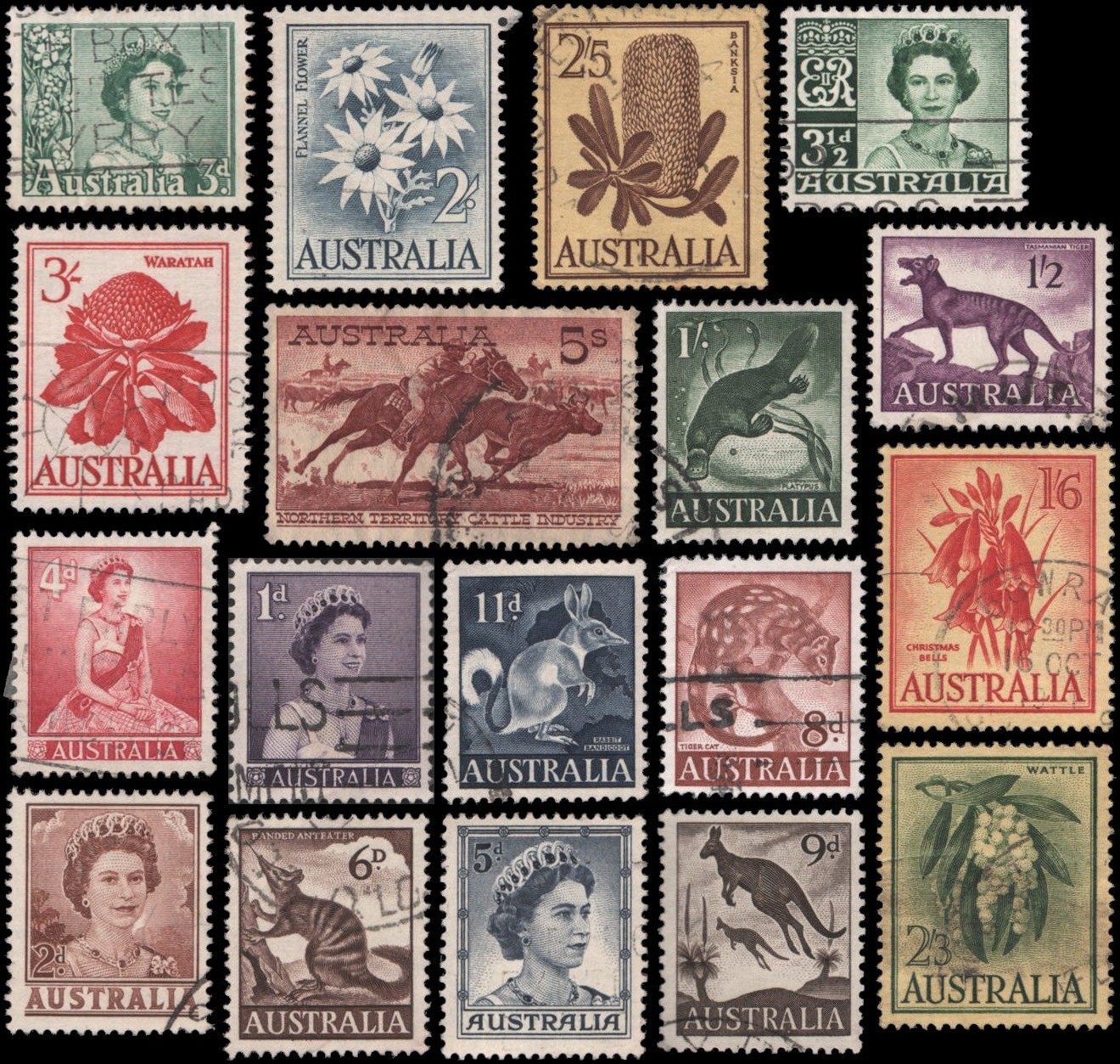 Australia #314//331 Used without 328A