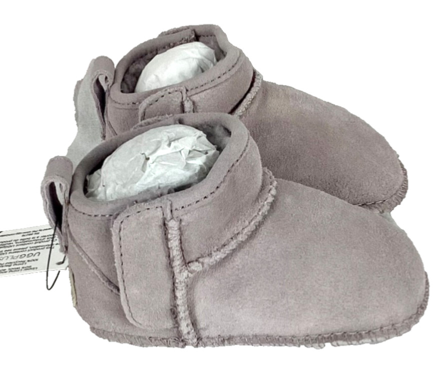 Ugg I Baby Classic Ultra Mini Suede Boots Booties Size 02/03 Light Purple NEW