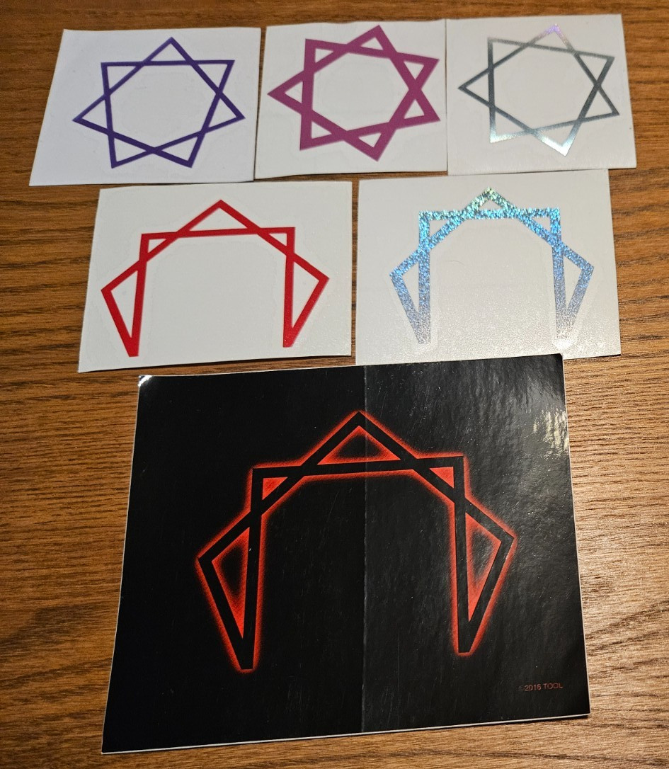 Tool Army set of 6 stickers