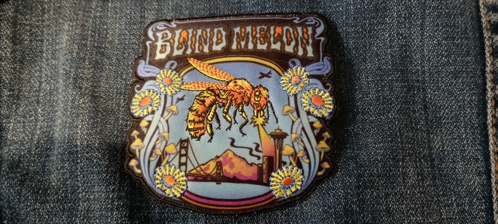Blind Melon Bee Attack 3 Inch Iron On Patch