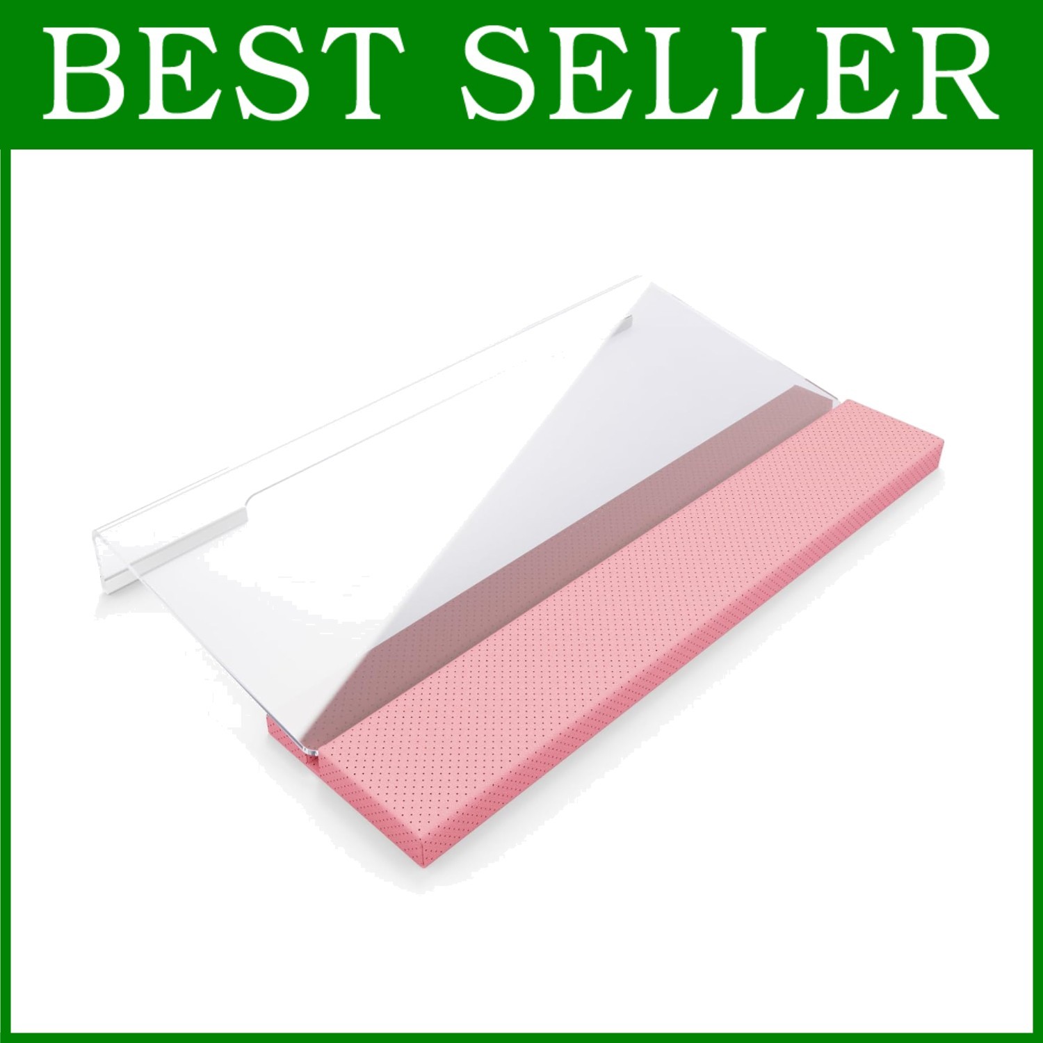 Acrylic Keyboard Stand with 3-Level Height Adjustment - Pink