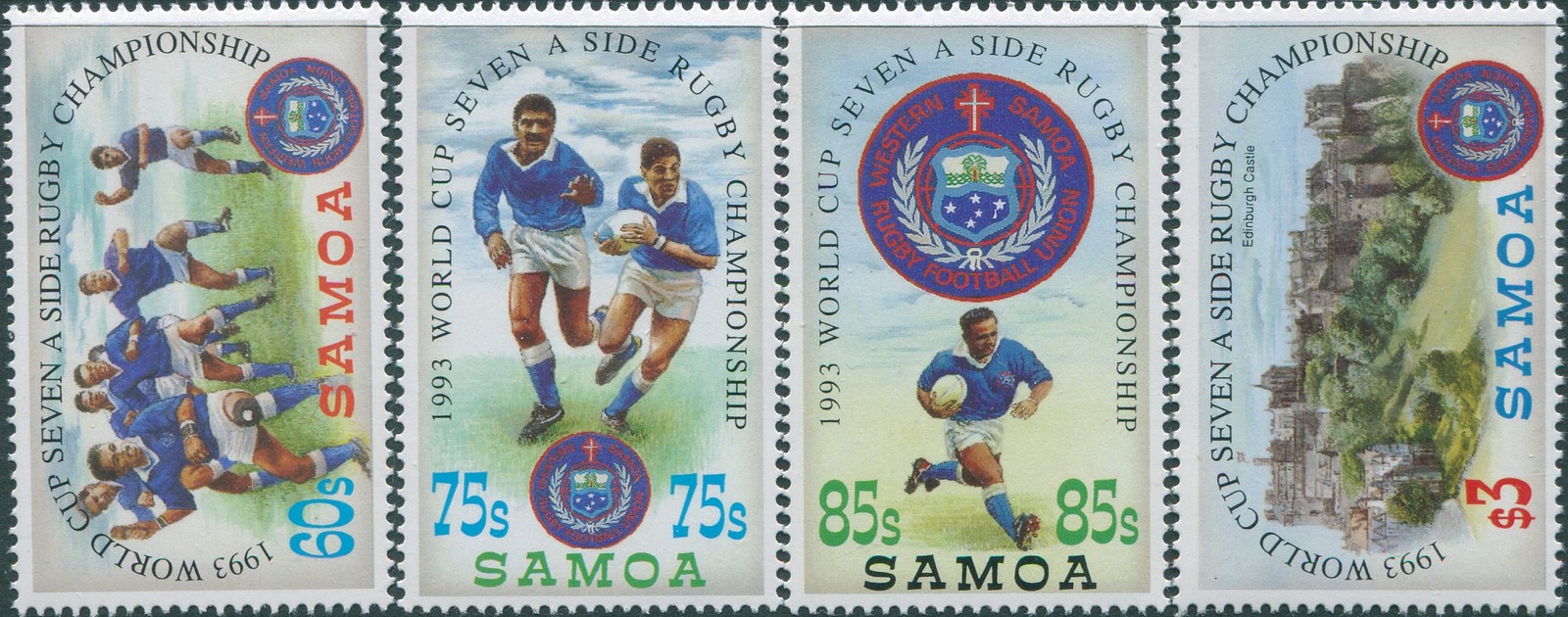 Samoa 1993 SG894-897 Rugby Sevens set MNH