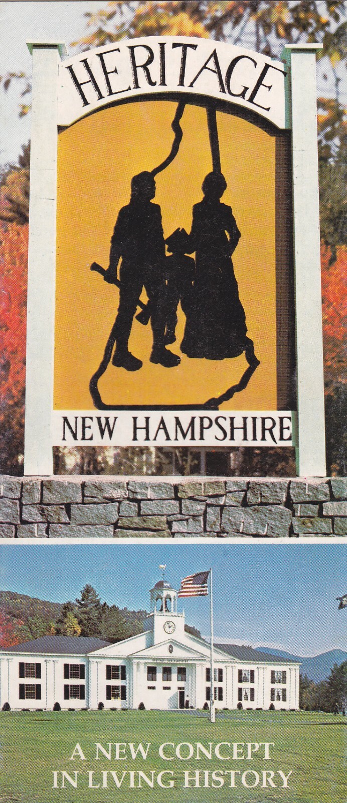 1980's Heritage New Hampshire Living History Attraction Brochure