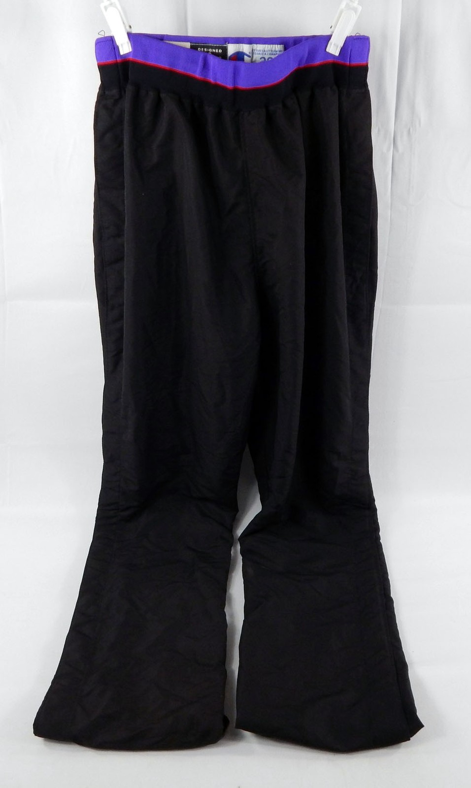 1995-96 Toronto Raptors #1 Game Used Black Warm Up Pants 38 940