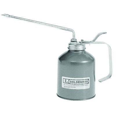 Industrial Pump Oilers, 16 oz, Lever Action, Angle 8 in Spout Goldenrod 730