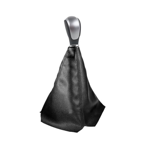 Car Shift Knob Dust Cover, Leather Shifter Lever Knob Boot Protector, Black