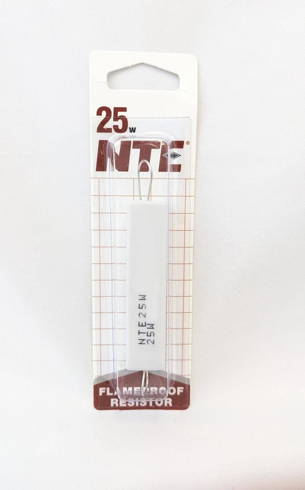 NTE Electronics 25 Watt 4.7 Ohm Resistor 5%, 25W4D7
