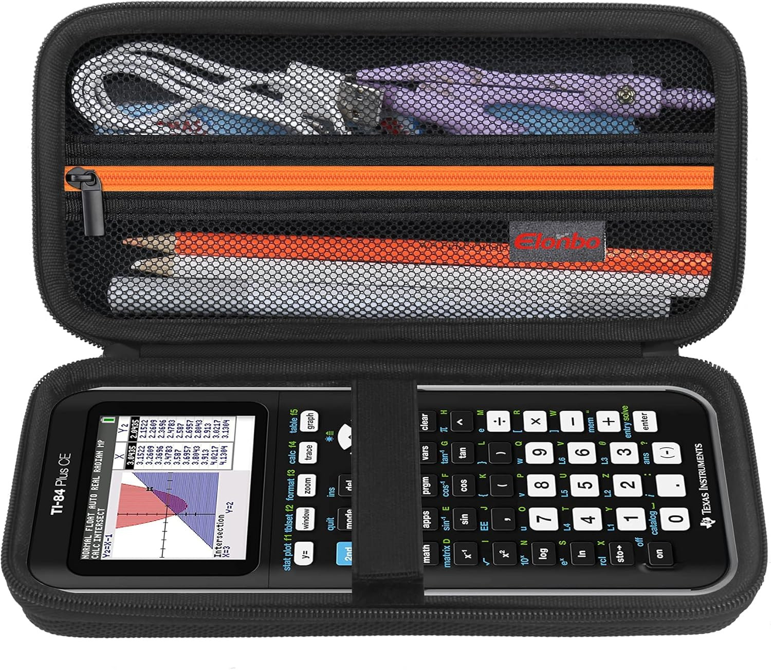Case for TI-84 Plus CE/Plus/TI-83 Plus Graphing Calculator, Black
