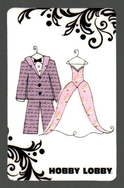 HOBBY LOBBY Bride and Groom ( 2011 ) Gift Card ( $0 )