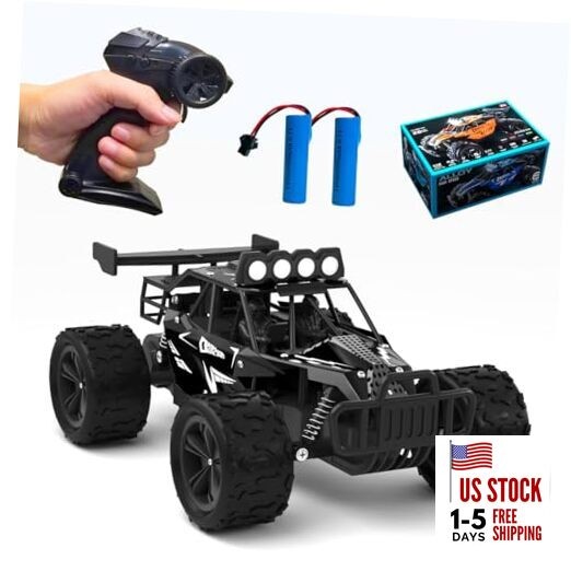 Remote Control Car Monster Truck Toys 1:16 Scale RC Car For Boys 2.4GHz Black